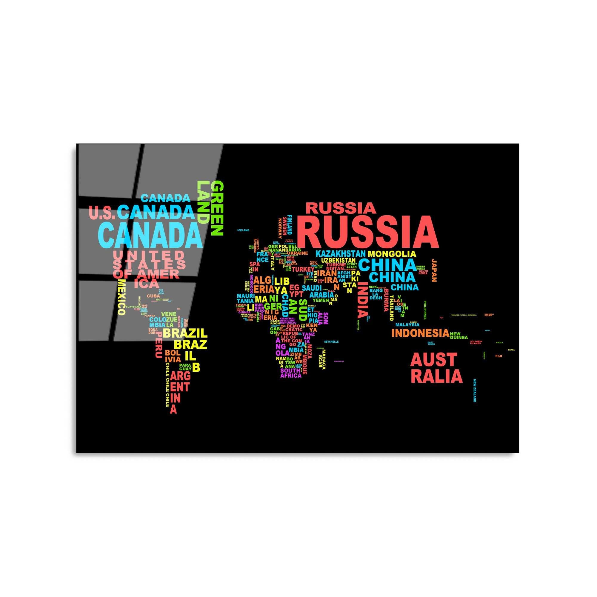 Quadro Decorativo 100% Vidro Temperado UV-341, Multicolor, 50 x 70 cm (4 mm)