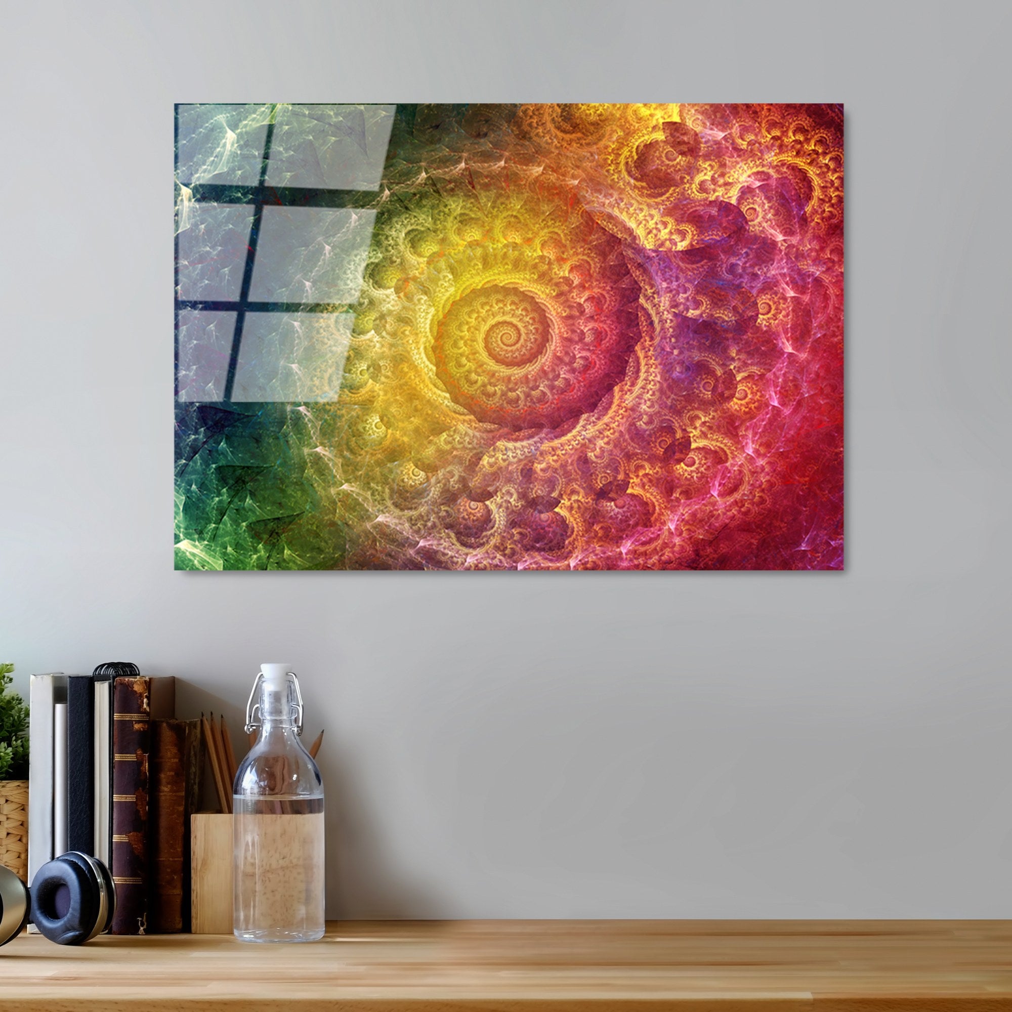 Quadro Decorativo em Vidro Temperado UV-342, Multicolor, 50 x 70 cm, 4 mm