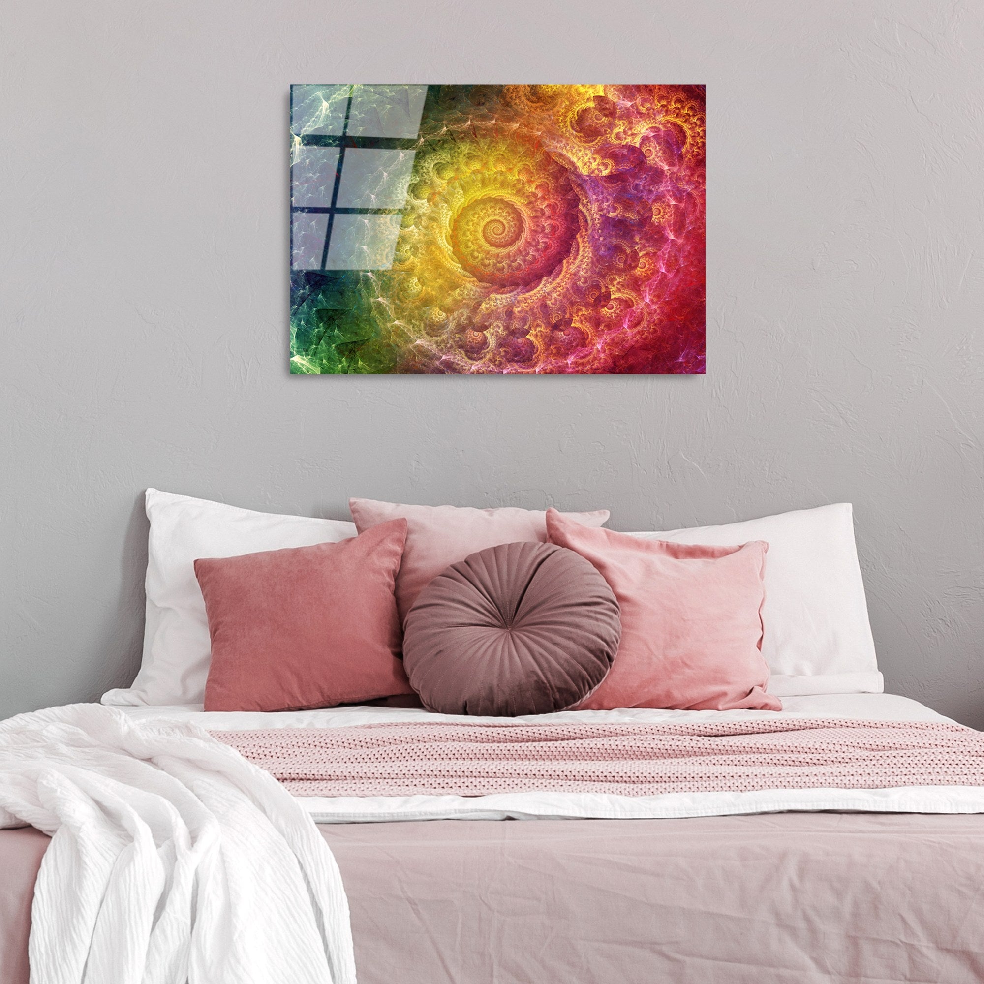 Quadro Decorativo em Vidro Temperado UV-342, Multicolor, 50 x 70 cm, 4 mm