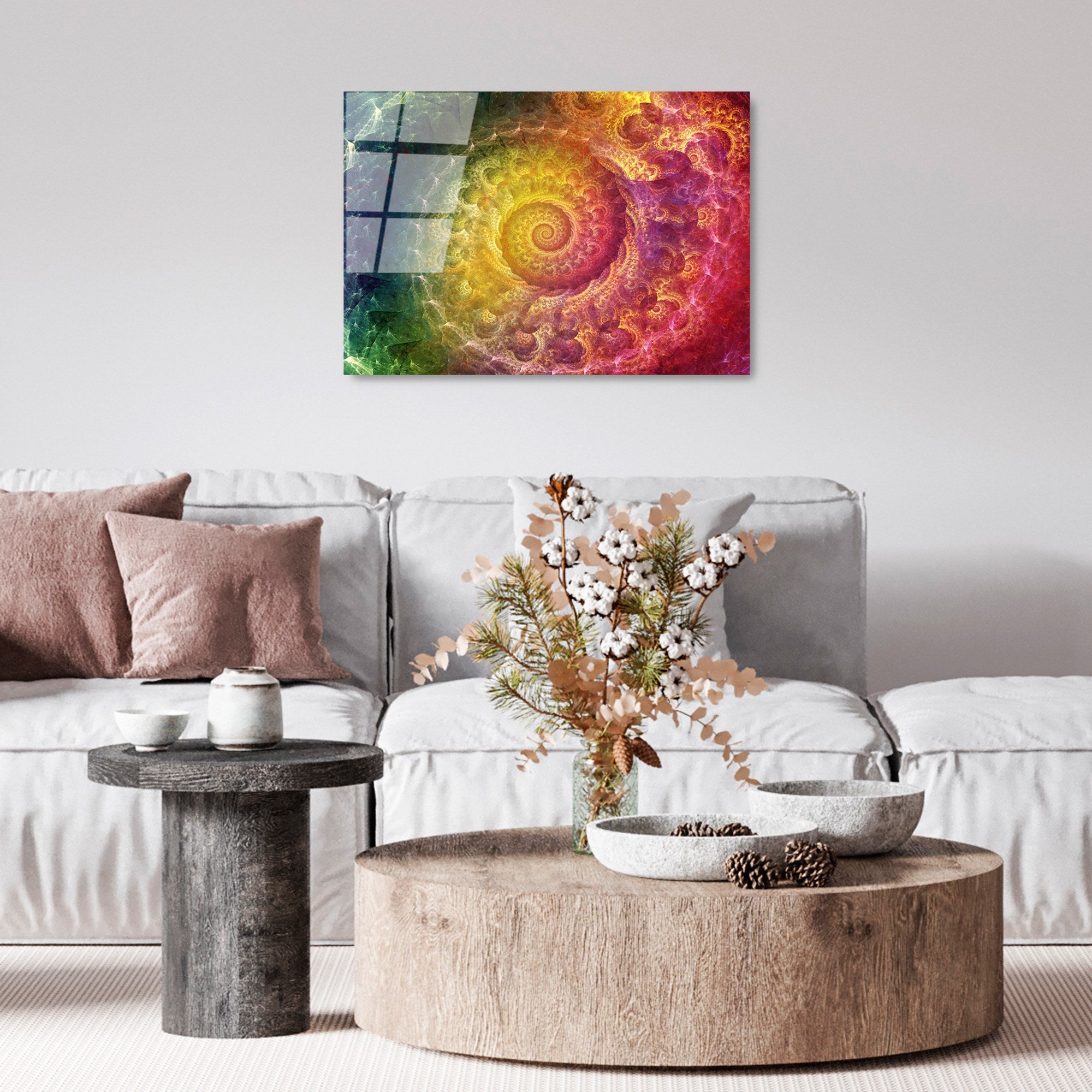 Quadro Decorativo em Vidro Temperado UV-342, Multicolor, 50 x 70 cm, 4 mm