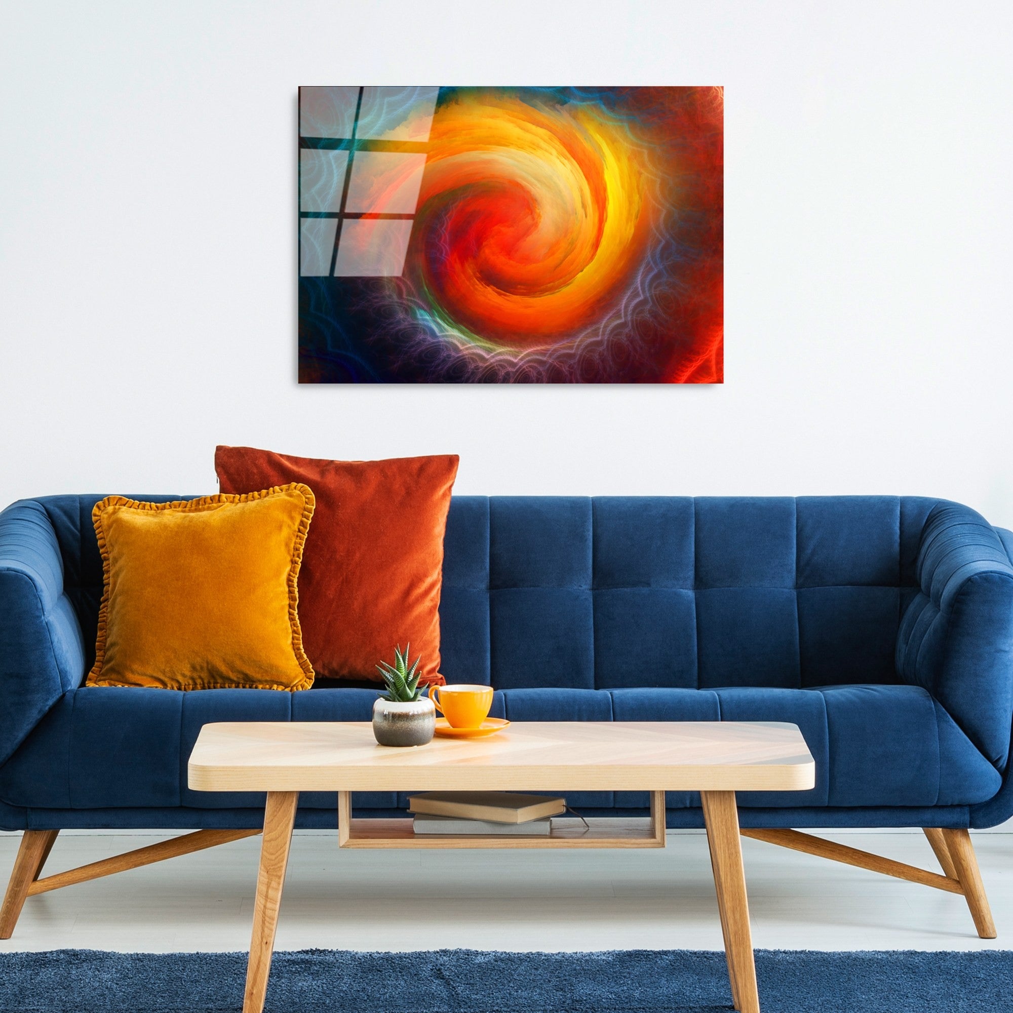 Quadro Decorativo em Vidro Temperado UV-343, 50 x 70 cm, Multicolor, 4 mm