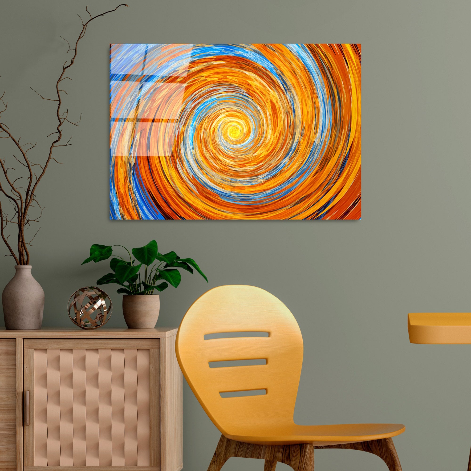 Quadro Decorativo em Vidro Temperado 4 mm 50x70 cm — Multicolor | UV-344 (123BZM1438)