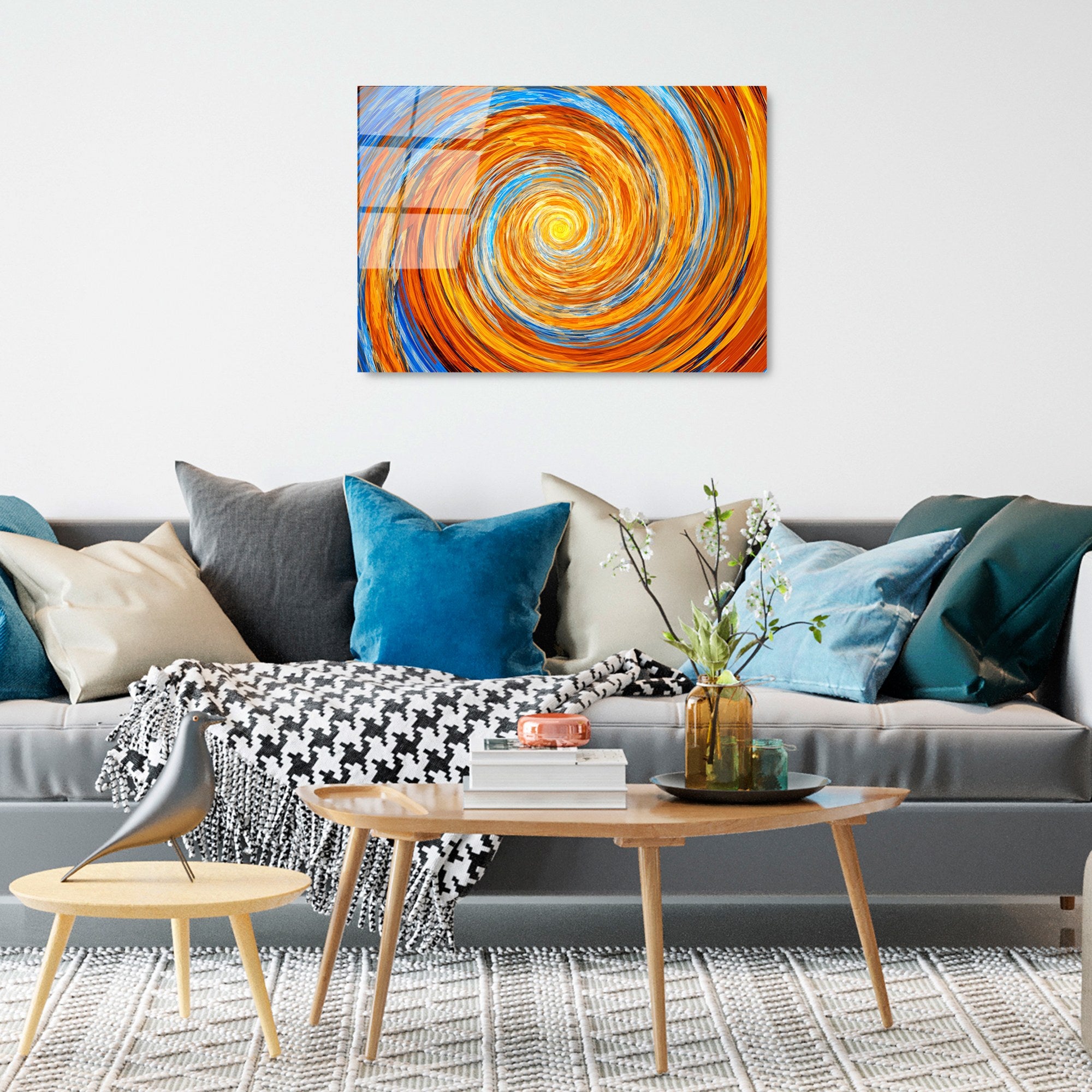 Quadro Decorativo em Vidro Temperado 4 mm 50x70 cm — Multicolor | UV-344 (123BZM1438)