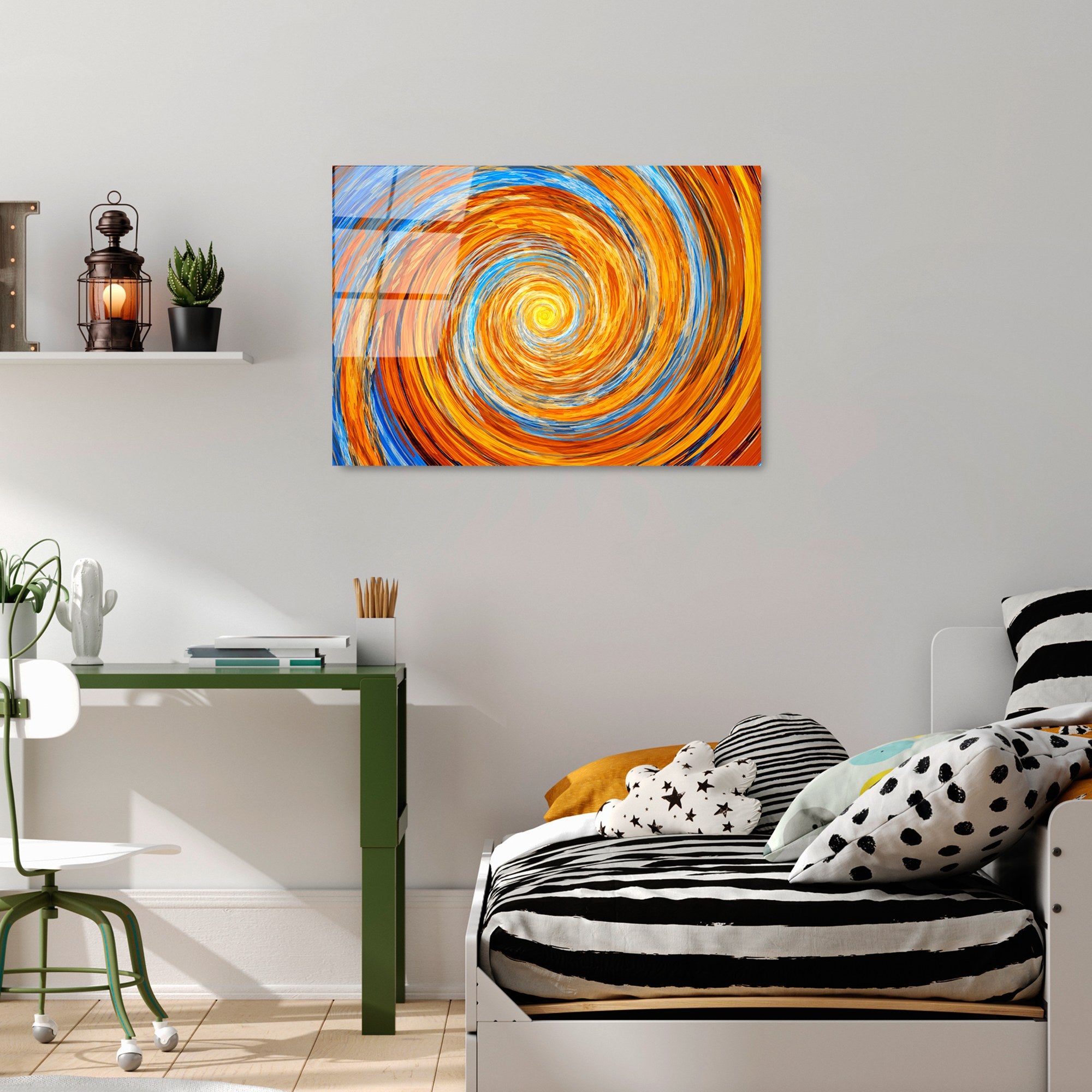 Quadro Decorativo em Vidro Temperado 4 mm 50x70 cm — Multicolor | UV-344 (123BZM1438)