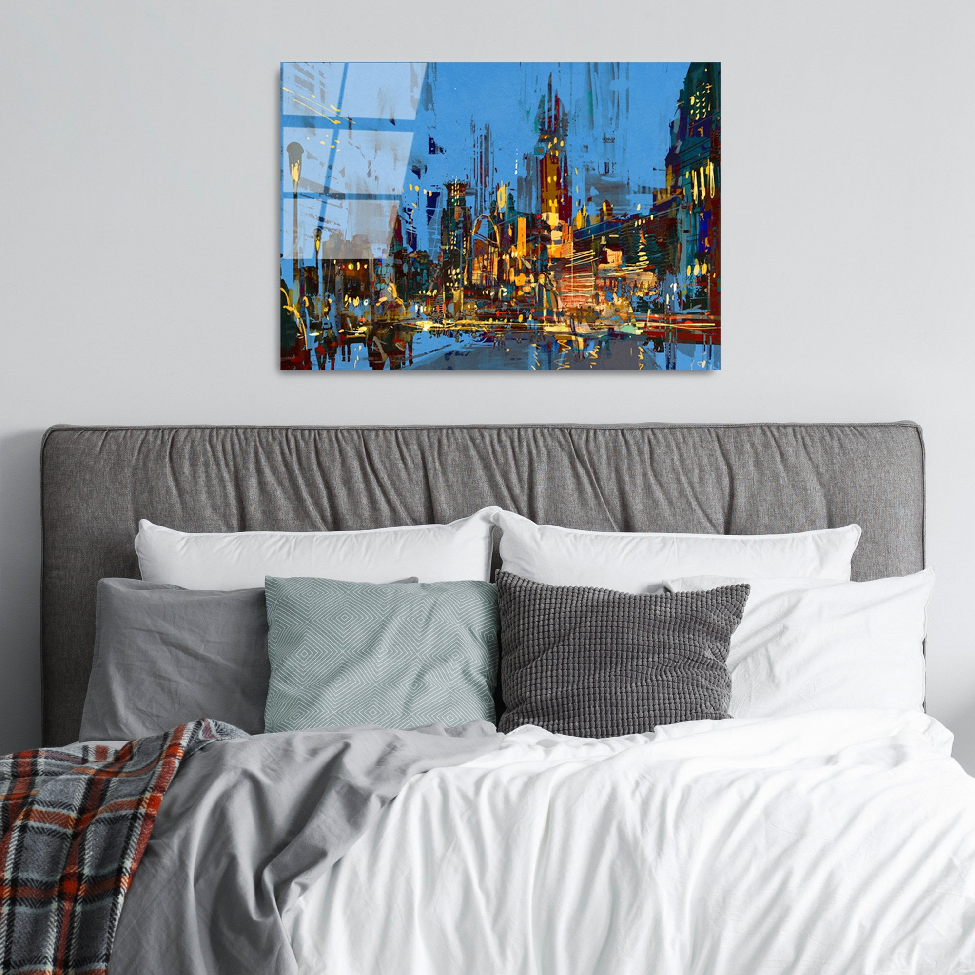 Quadro Decorativo em Vidro Temperado UV-345 50x70 cm, Multicolor, 4 mm