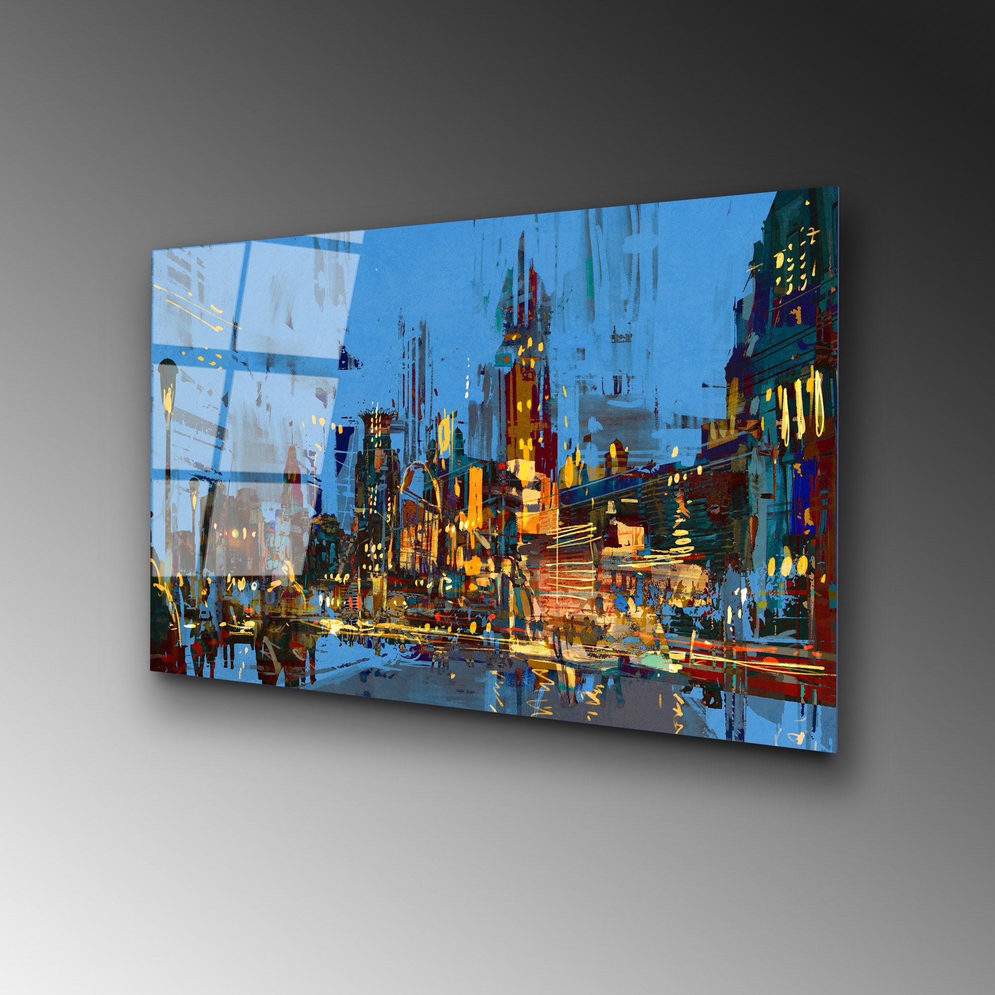 Quadro Decorativo em Vidro Temperado UV-345 50x70 cm, Multicolor, 4 mm