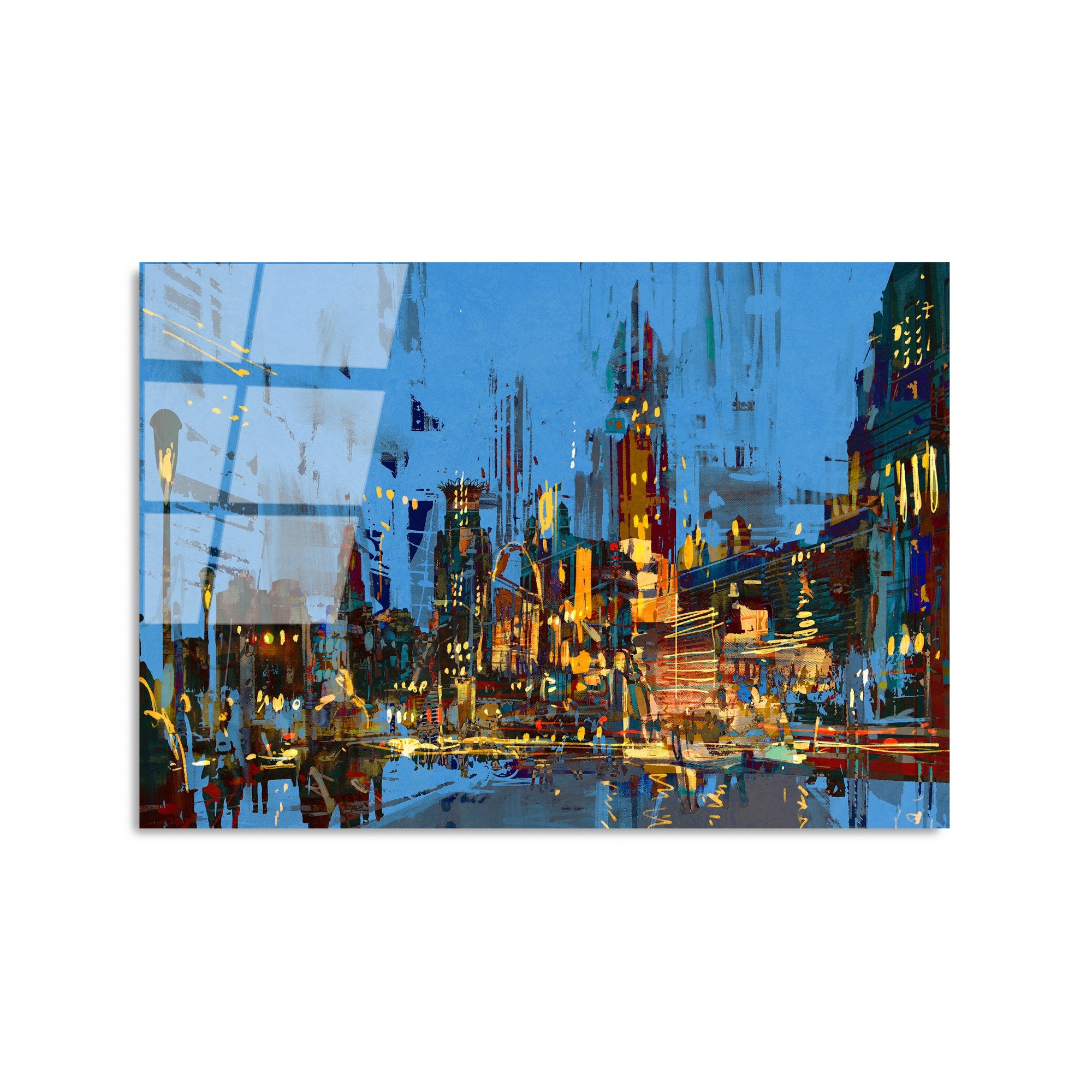 Quadro Decorativo em Vidro Temperado UV-345 50x70 cm, Multicolor, 4 mm