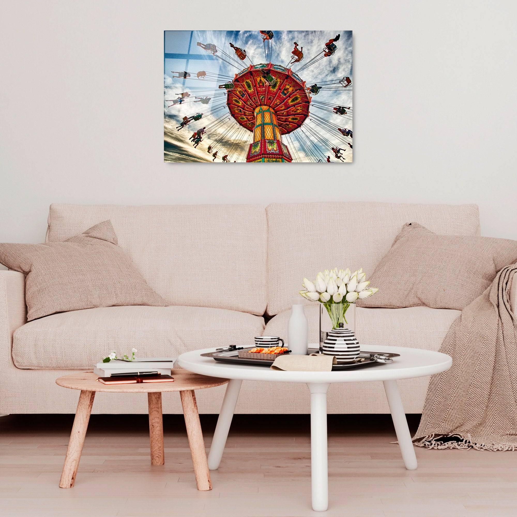 Quadro Decorativo em Vidro Temperado Multicolor 50 x 70 cm (4 mm) – UV-347