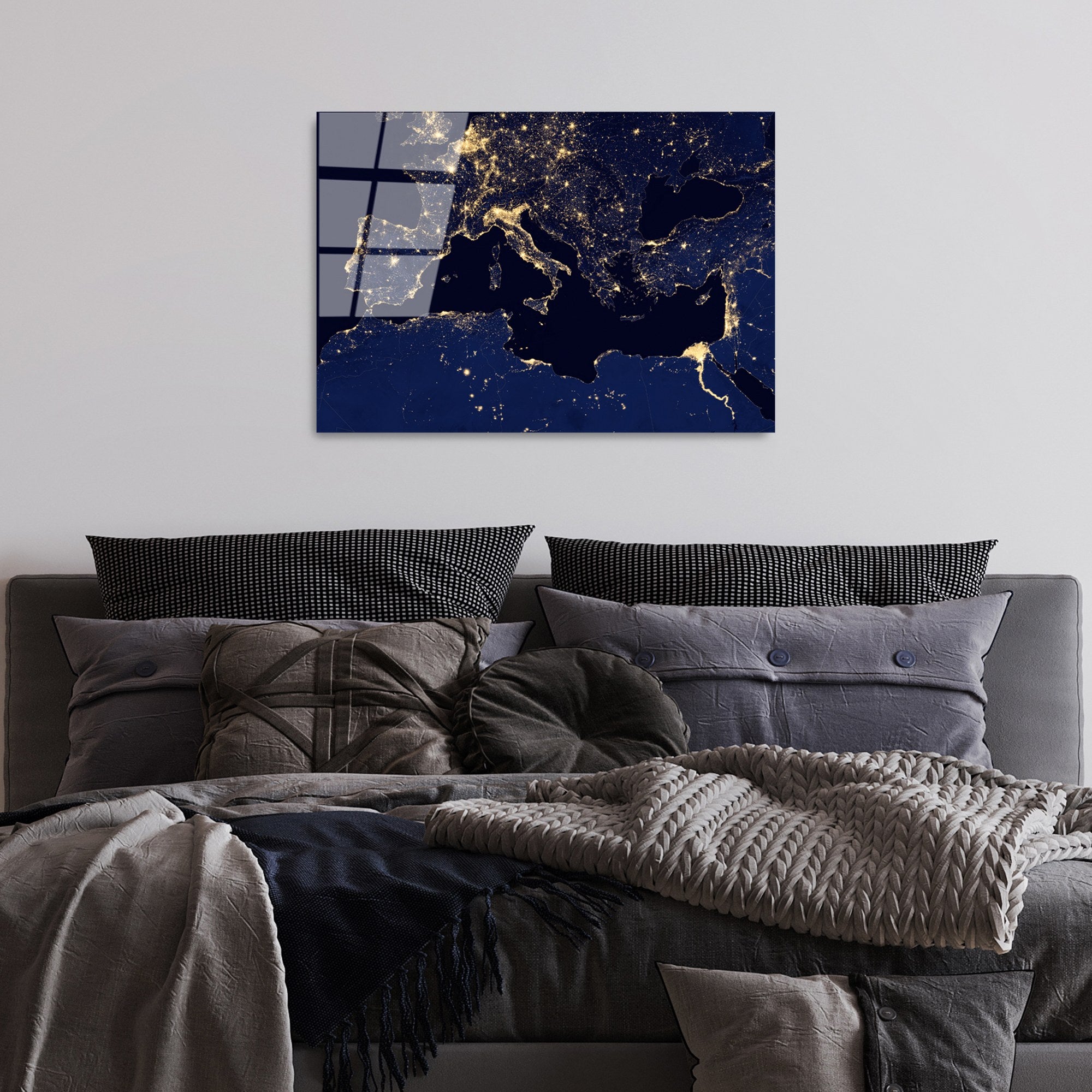 Quadro Decorativo em Vidro Temperado UV-350 (4 mm), 50 x 70 cm, Multicolorido