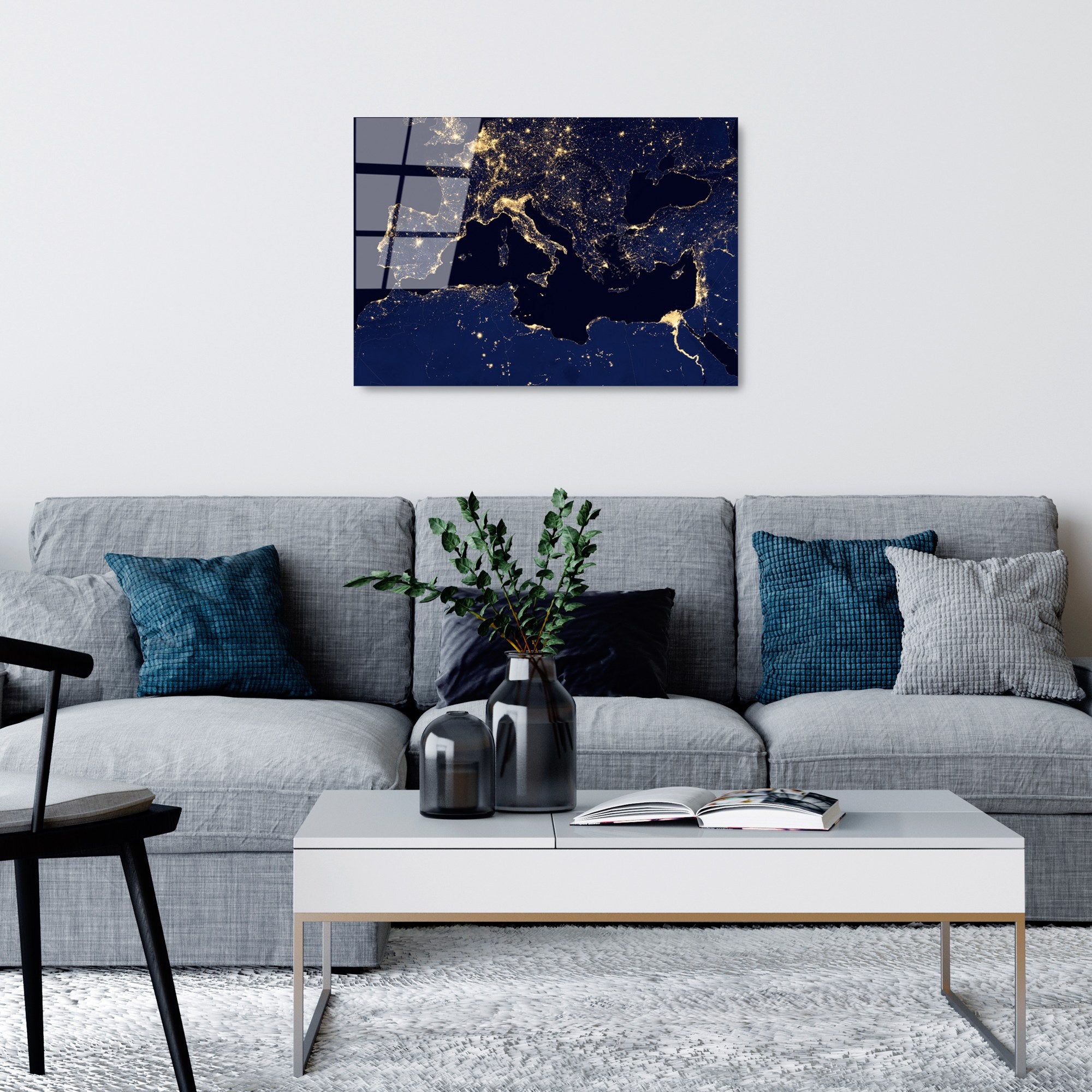 Quadro Decorativo em Vidro Temperado UV-350 (4 mm), 50 x 70 cm, Multicolorido