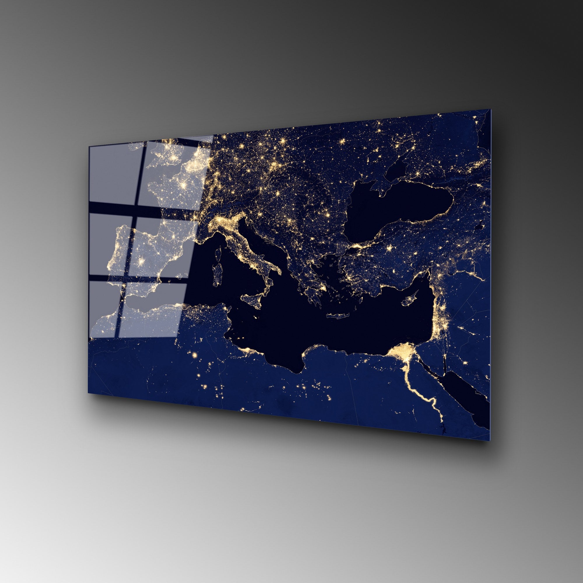 Quadro Decorativo em Vidro Temperado UV-350 (4 mm), 50 x 70 cm, Multicolorido