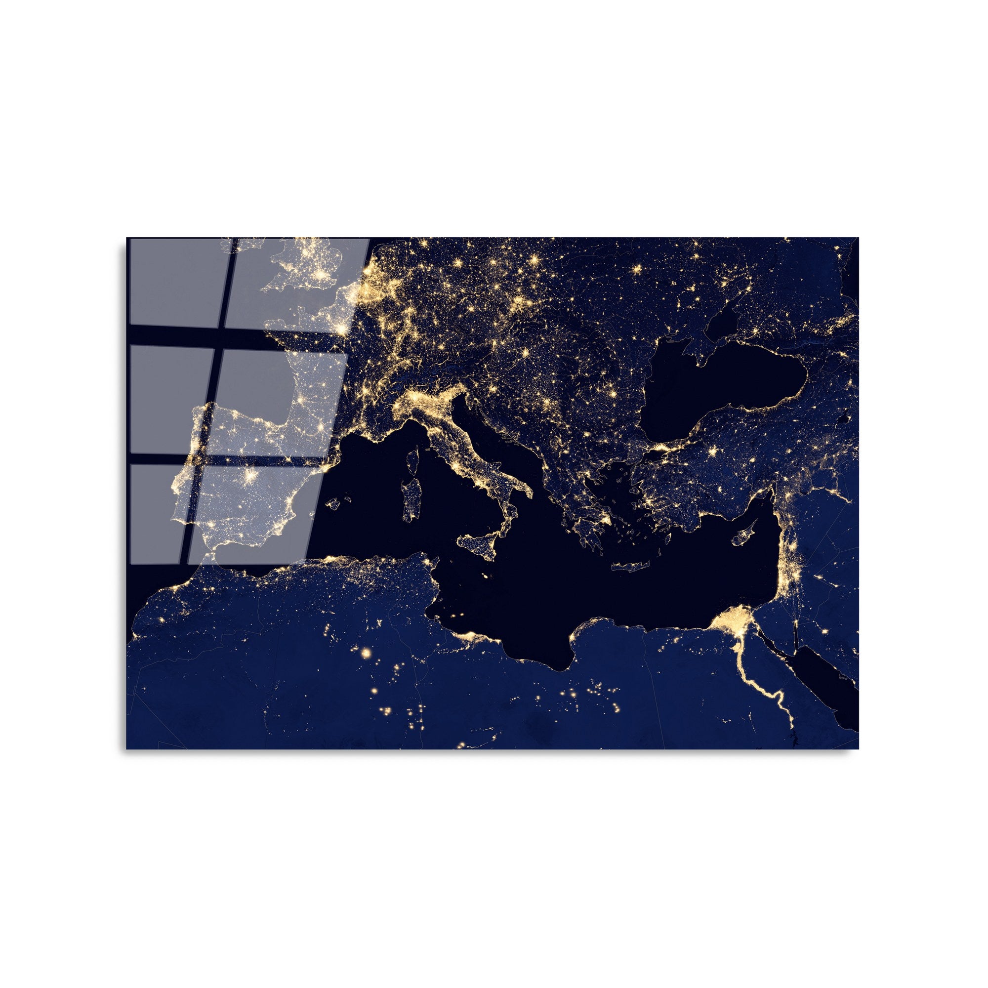 Quadro Decorativo em Vidro Temperado UV-350 (4 mm), 50 x 70 cm, Multicolorido