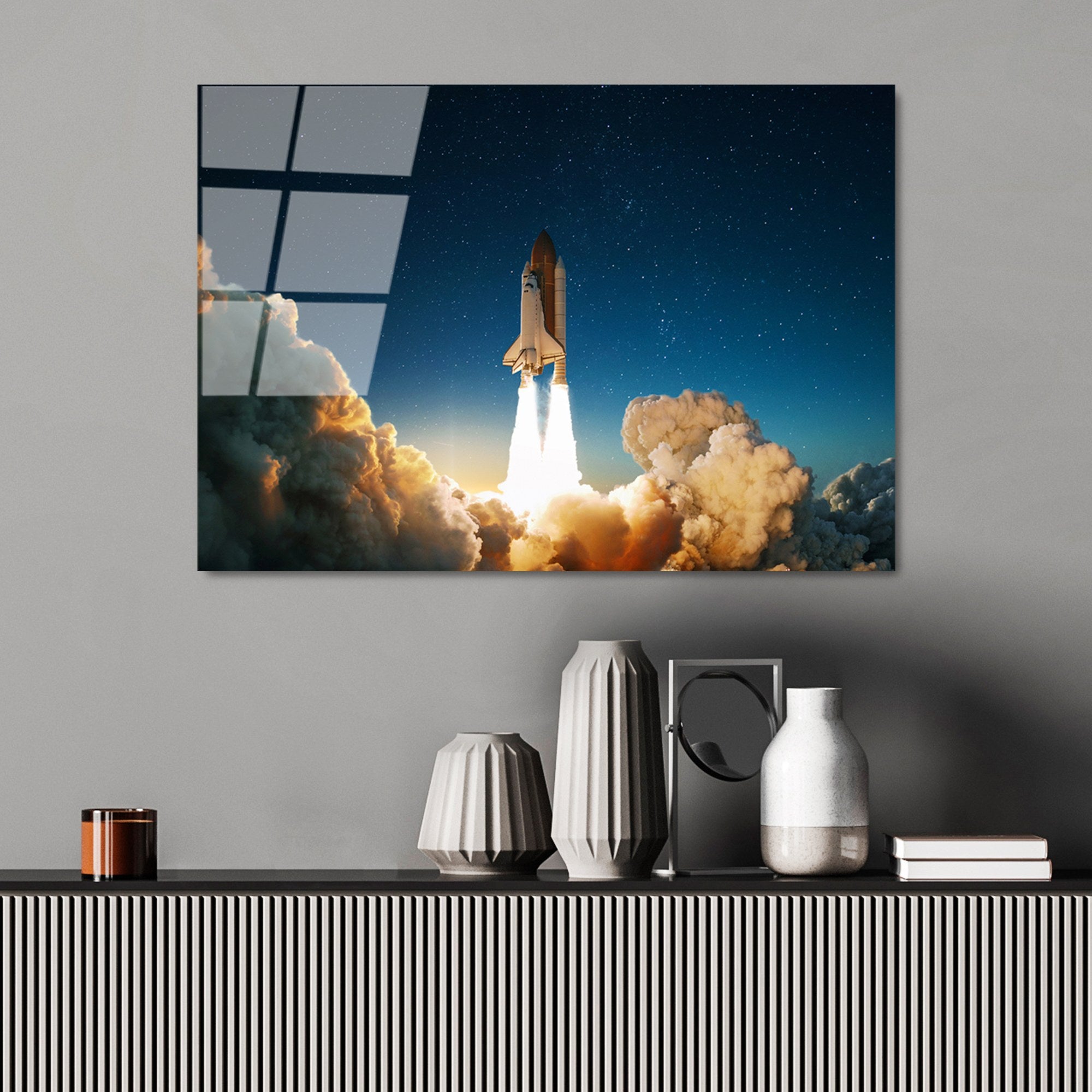 Quadro Decorativo em Vidro 100% Temperado UV-351, Multicolor, 50 x 70 cm (4 mm) – Ref. 123BZM1445