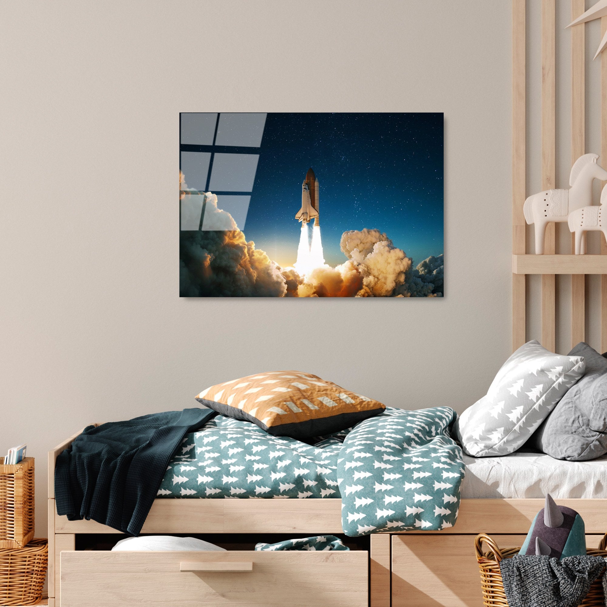 Quadro Decorativo em Vidro 100% Temperado UV-351, Multicolor, 50 x 70 cm (4 mm) – Ref. 123BZM1445