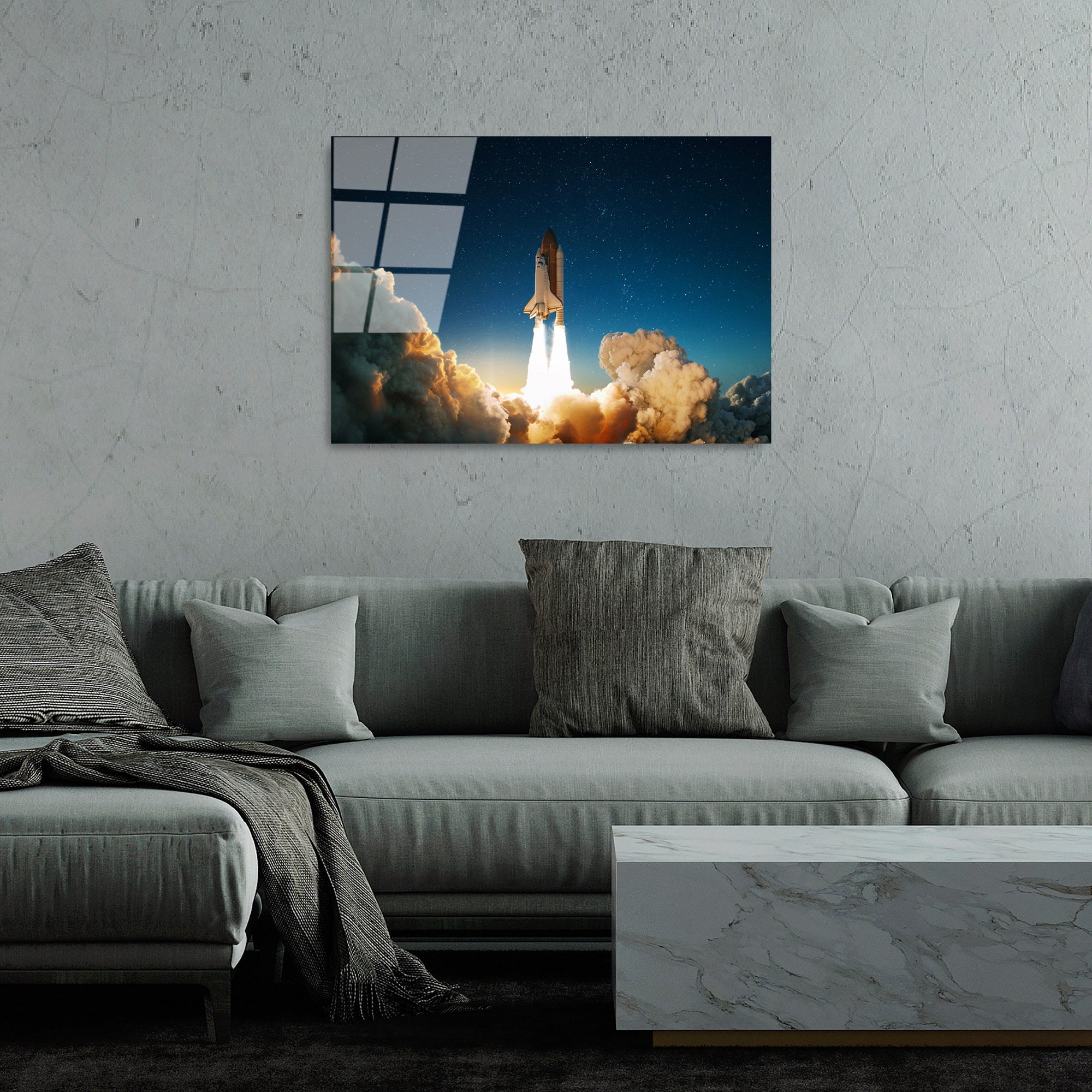 Quadro Decorativo em Vidro 100% Temperado UV-351, Multicolor, 50 x 70 cm (4 mm) – Ref. 123BZM1445