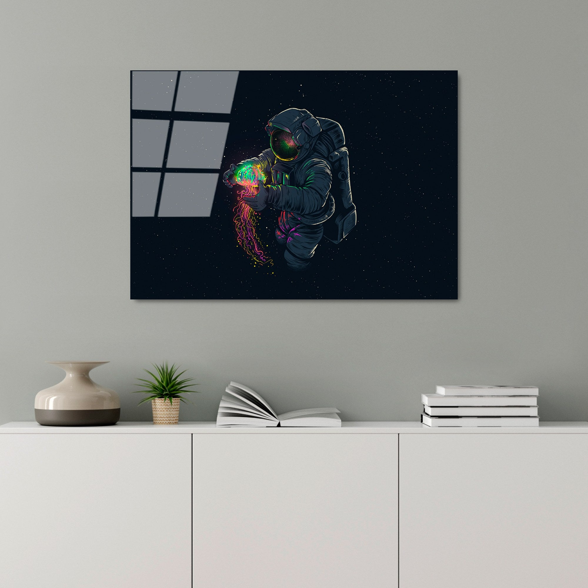 Quadro Decorativo em Vidro Temperado UV-353, 50x70 cm, Multicolor, 4 mm, 3,882 kg