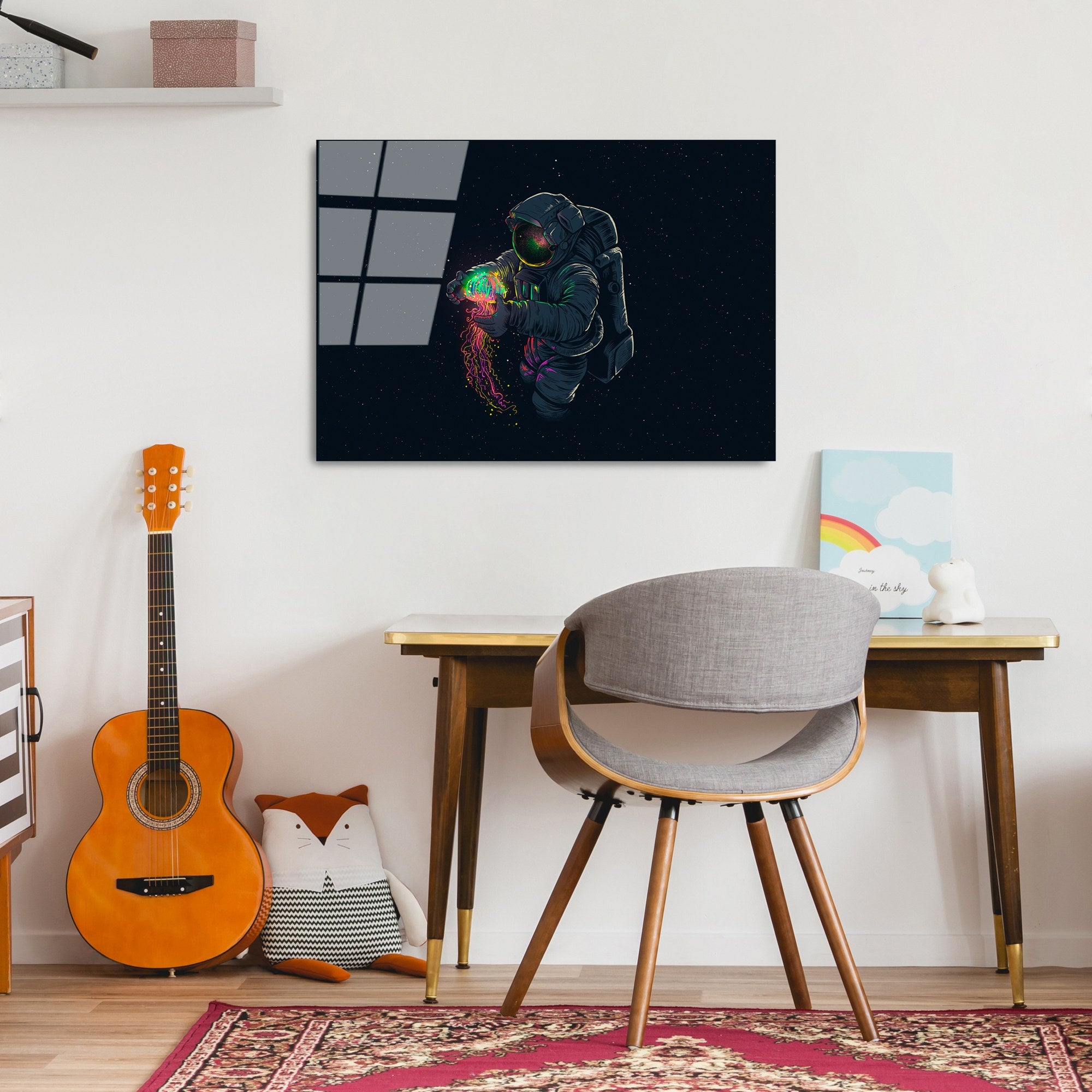 Quadro Decorativo em Vidro Temperado UV-353, 50x70 cm, Multicolor, 4 mm, 3,882 kg