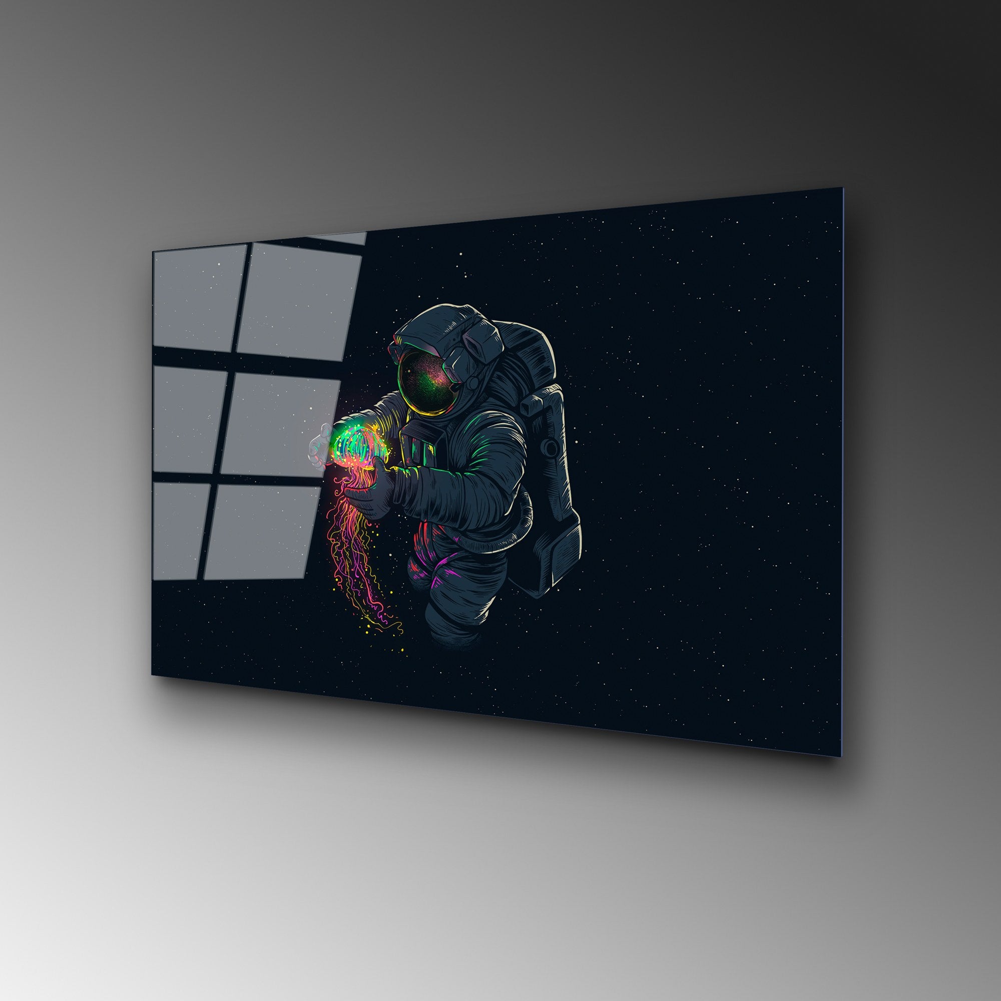 Quadro Decorativo em Vidro Temperado UV-353, 50x70 cm, Multicolor, 4 mm, 3,882 kg