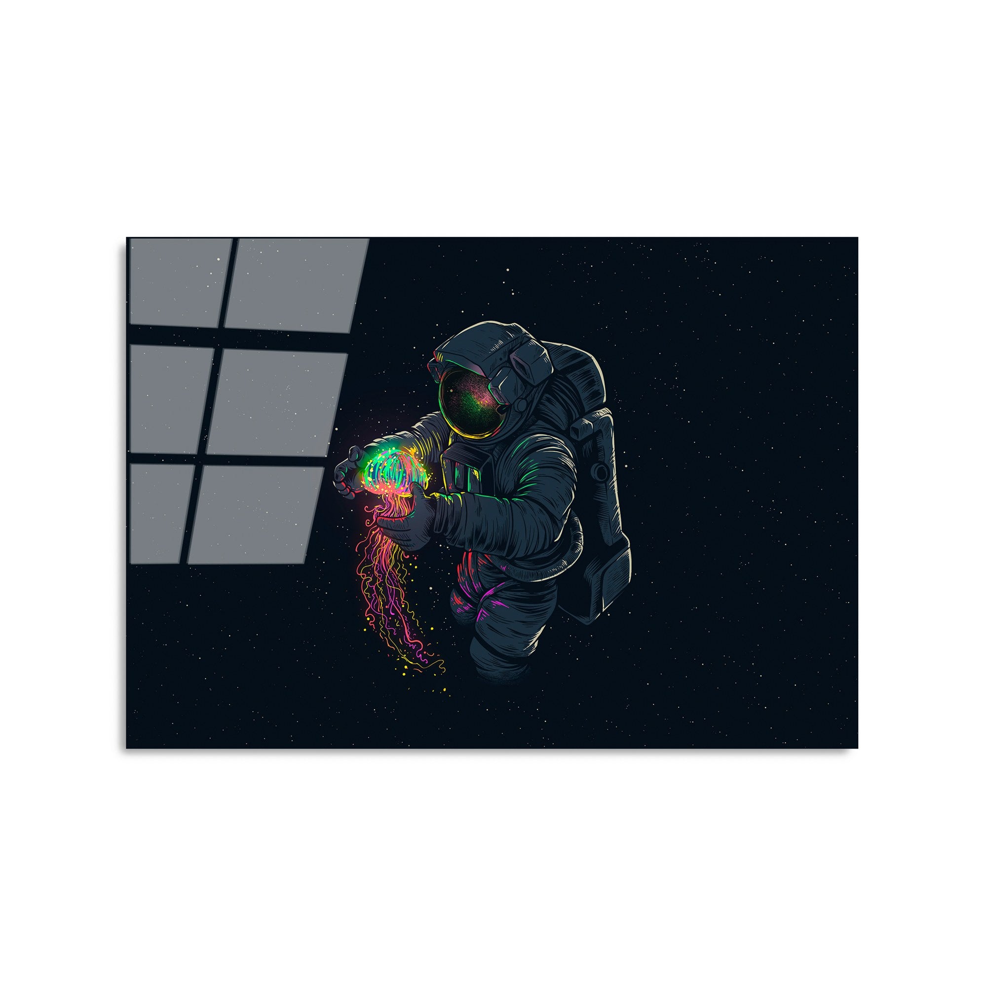 Quadro Decorativo em Vidro Temperado UV-353, 50x70 cm, Multicolor, 4 mm, 3,882 kg