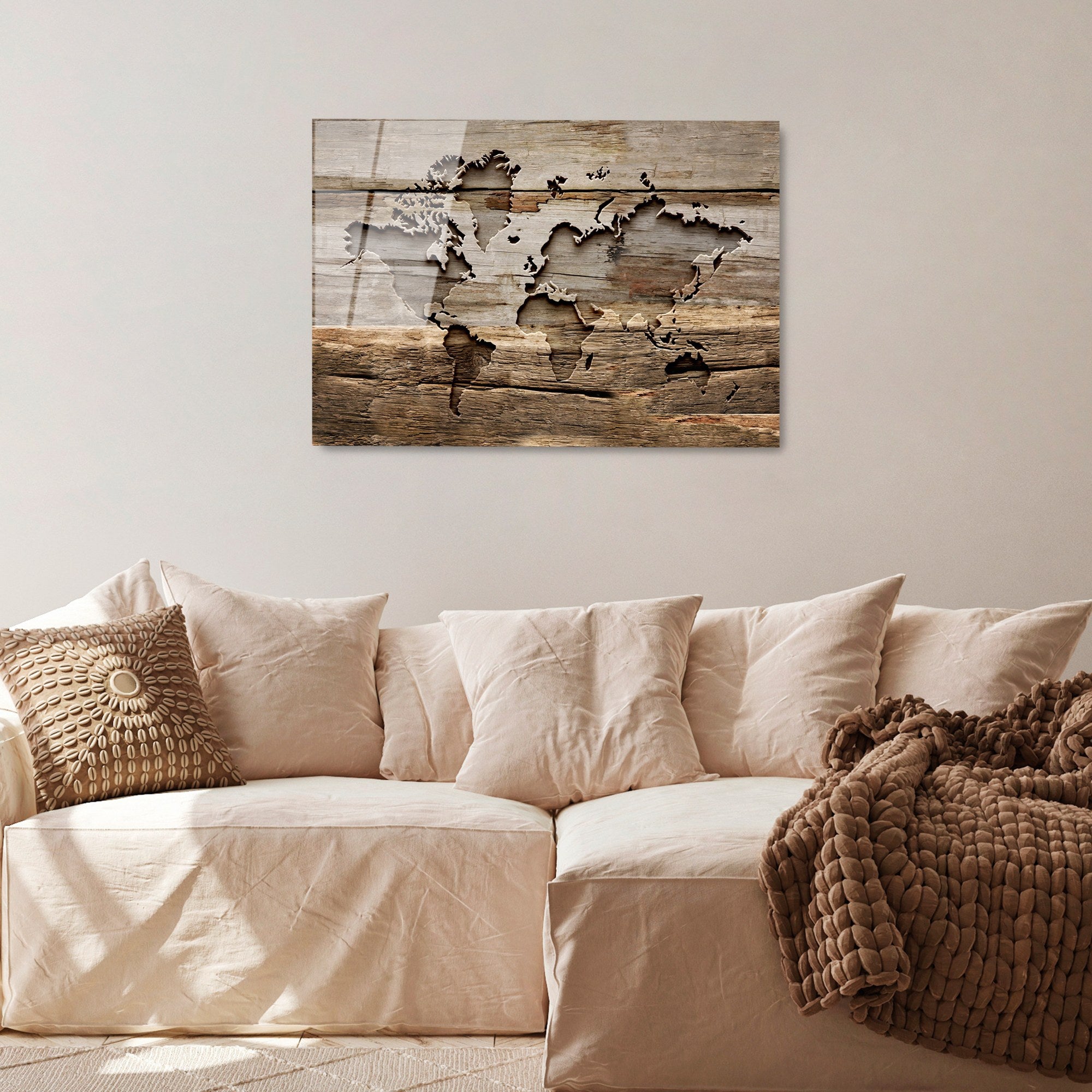 Quadro Decorativo em Vidro Temperado UV-355 (4 mm), Multicolor, 50 x 70 cm – Ref. 123BZM1449