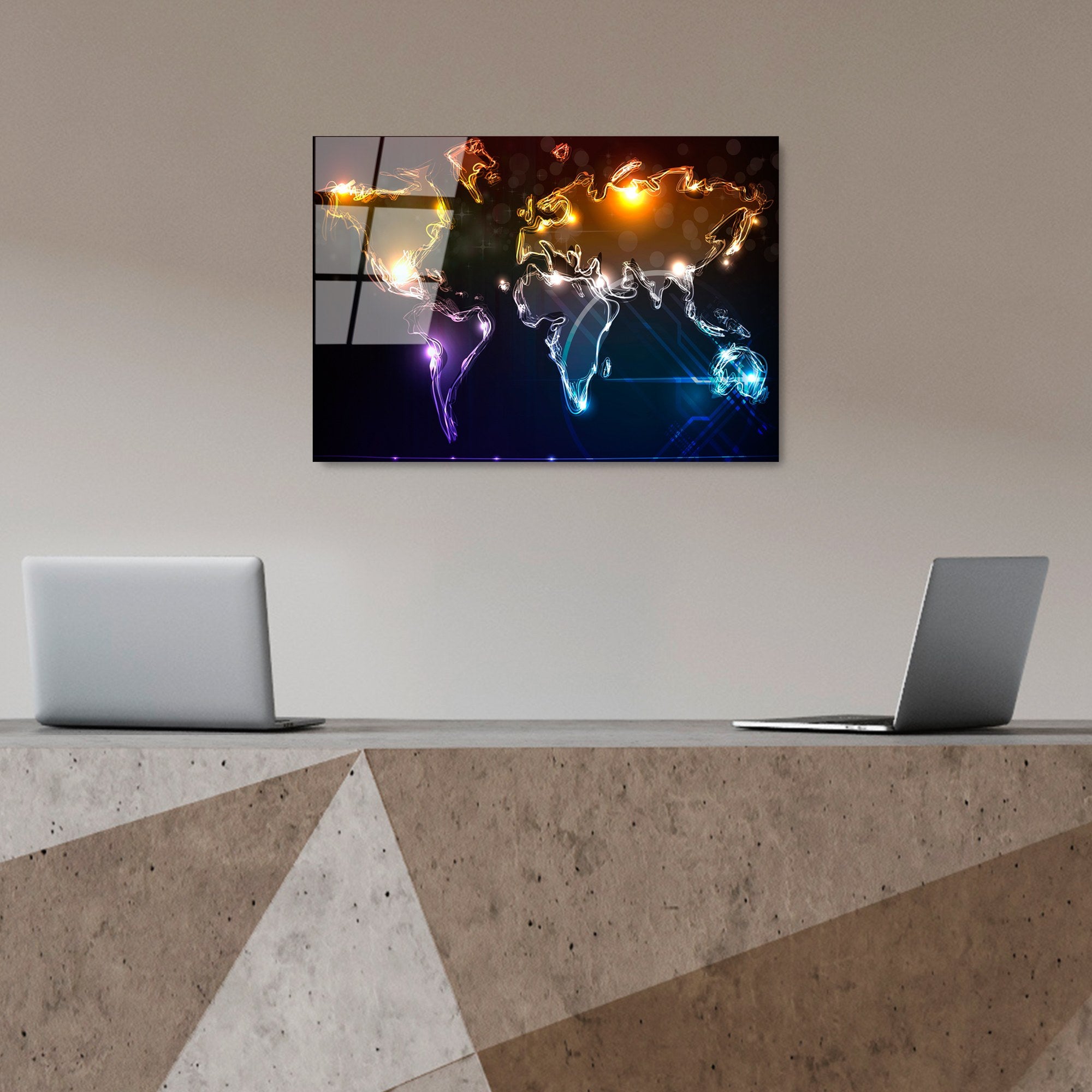 Quadro Decorativo em Vidro Temperado UV-357, 50 x 70 cm, Multicolorido, 4 mm