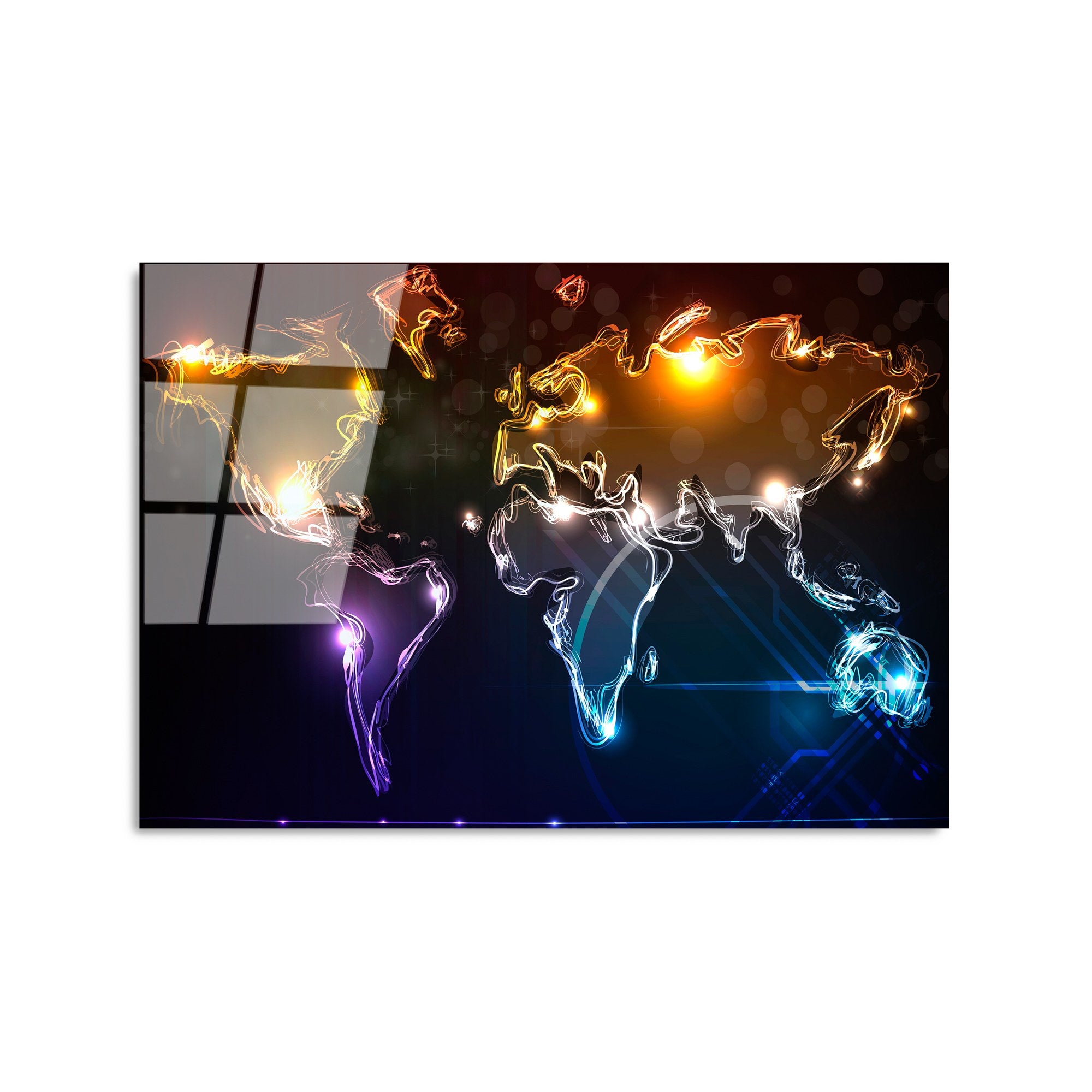 Quadro Decorativo em Vidro Temperado UV-357, 50 x 70 cm, Multicolorido, 4 mm