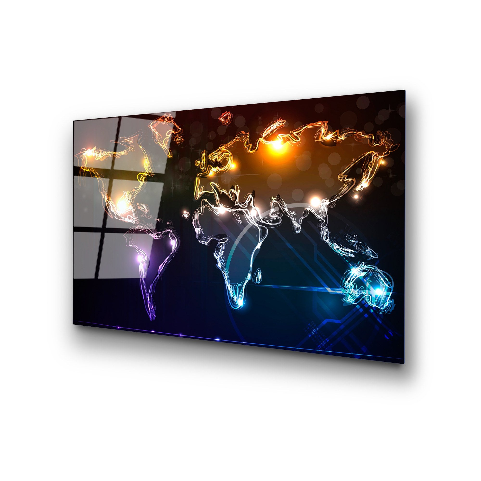 Quadro Decorativo em Vidro Temperado UV-357, 50 x 70 cm, Multicolorido, 4 mm