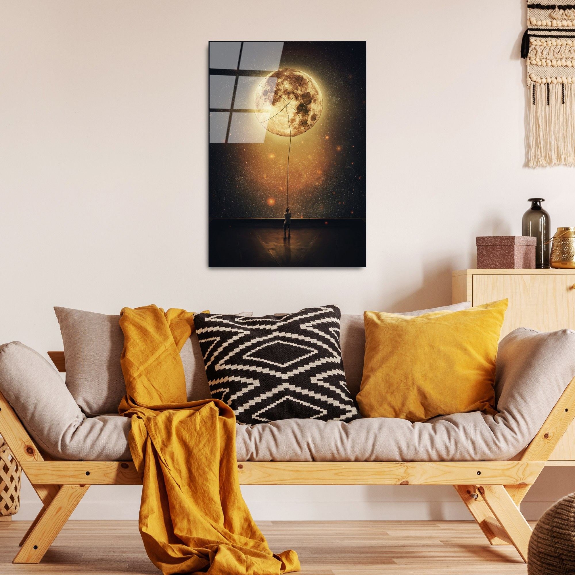 Quadro Decorativo em Vidro Temperado 4 mm UV-362, Multicor, 50 x 70 cm