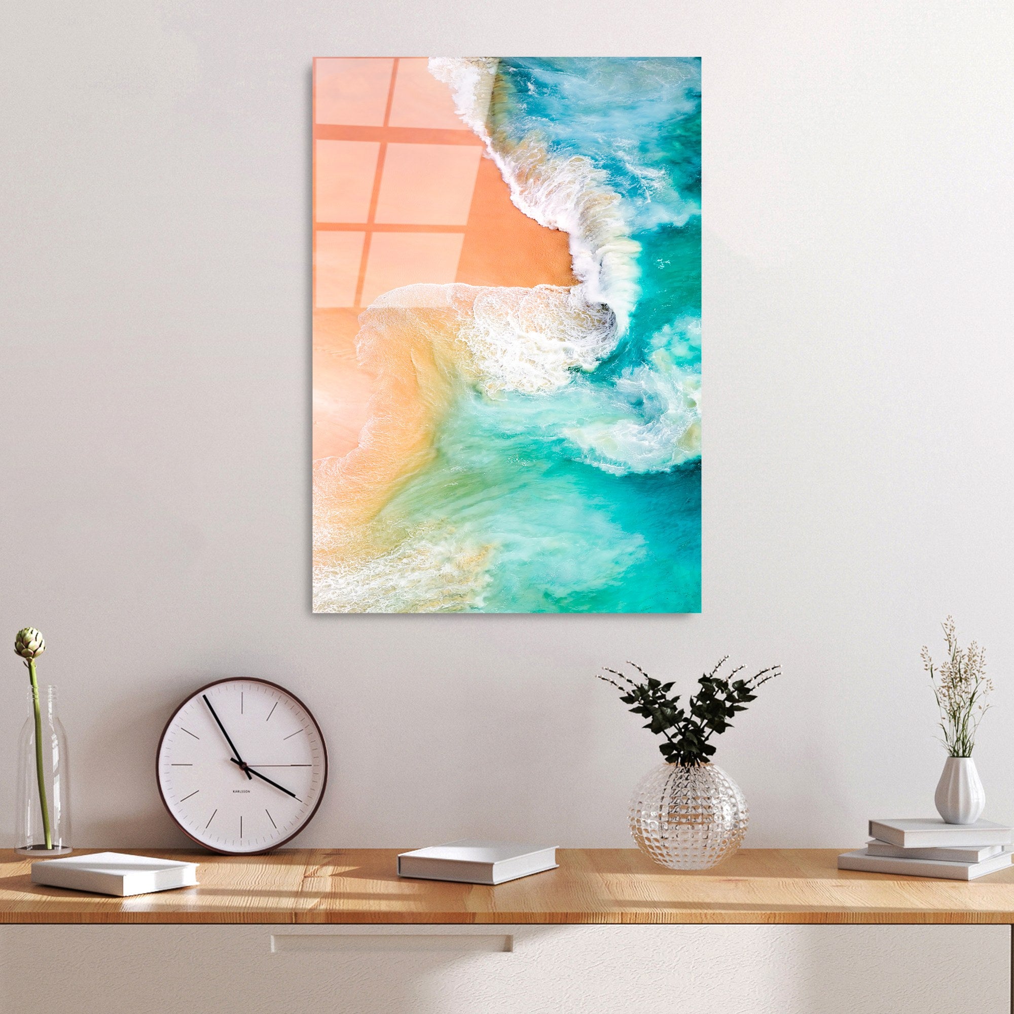 Quadro Decorativo em Vidro Temperado UV-363, 50 x 70 cm, Multicolor, 4 mm