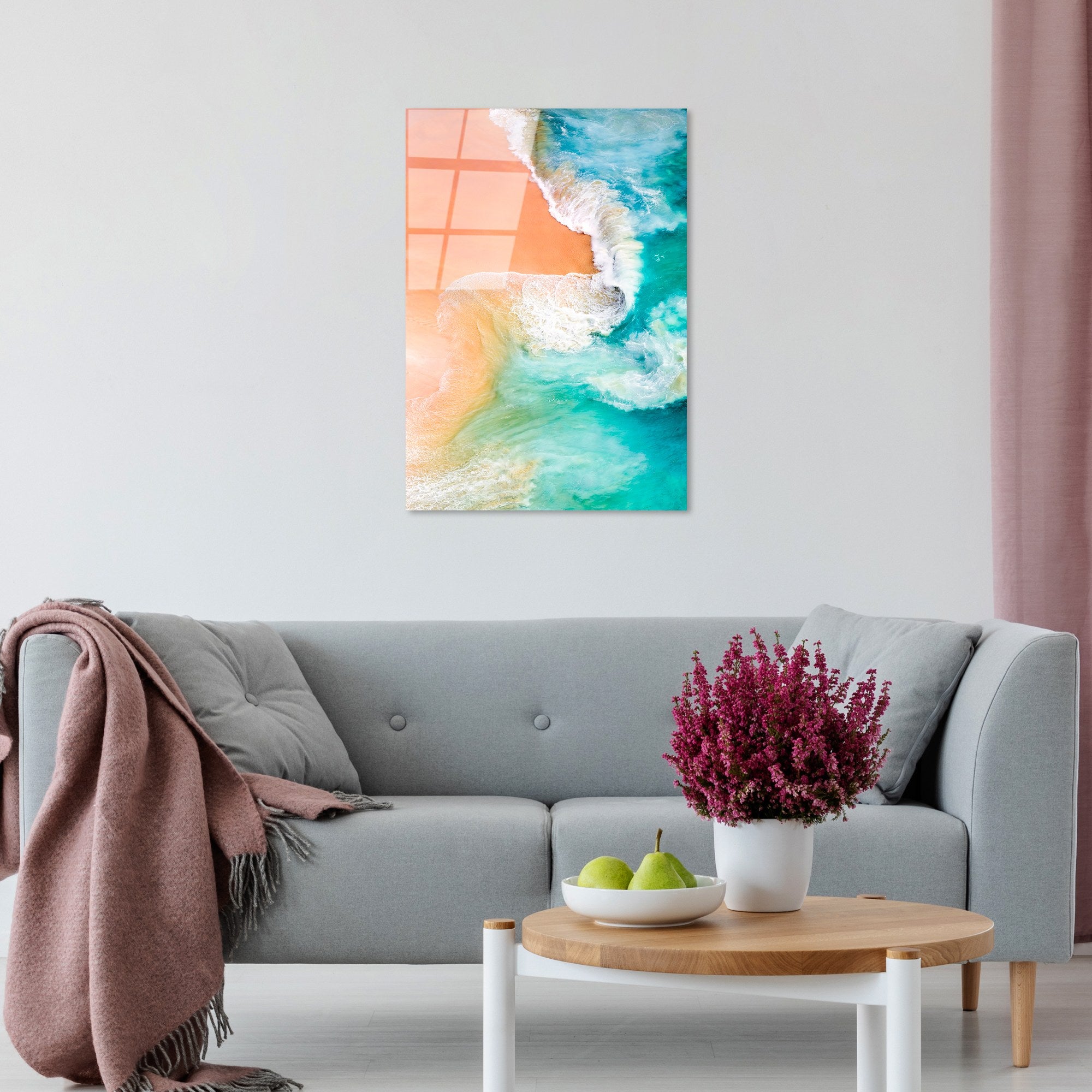 Quadro Decorativo em Vidro Temperado UV-363, 50 x 70 cm, Multicolor, 4 mm