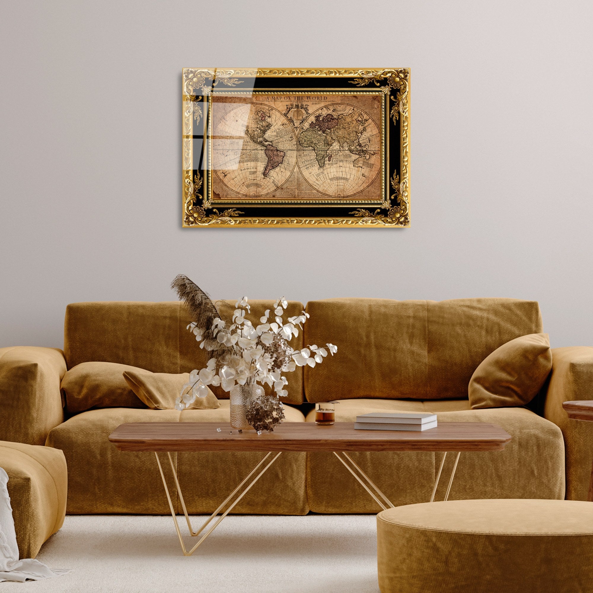 Quadro Decorativo em Vidro Temperado (4 mm) UV-364, Multicolor, 50 x 70 cm