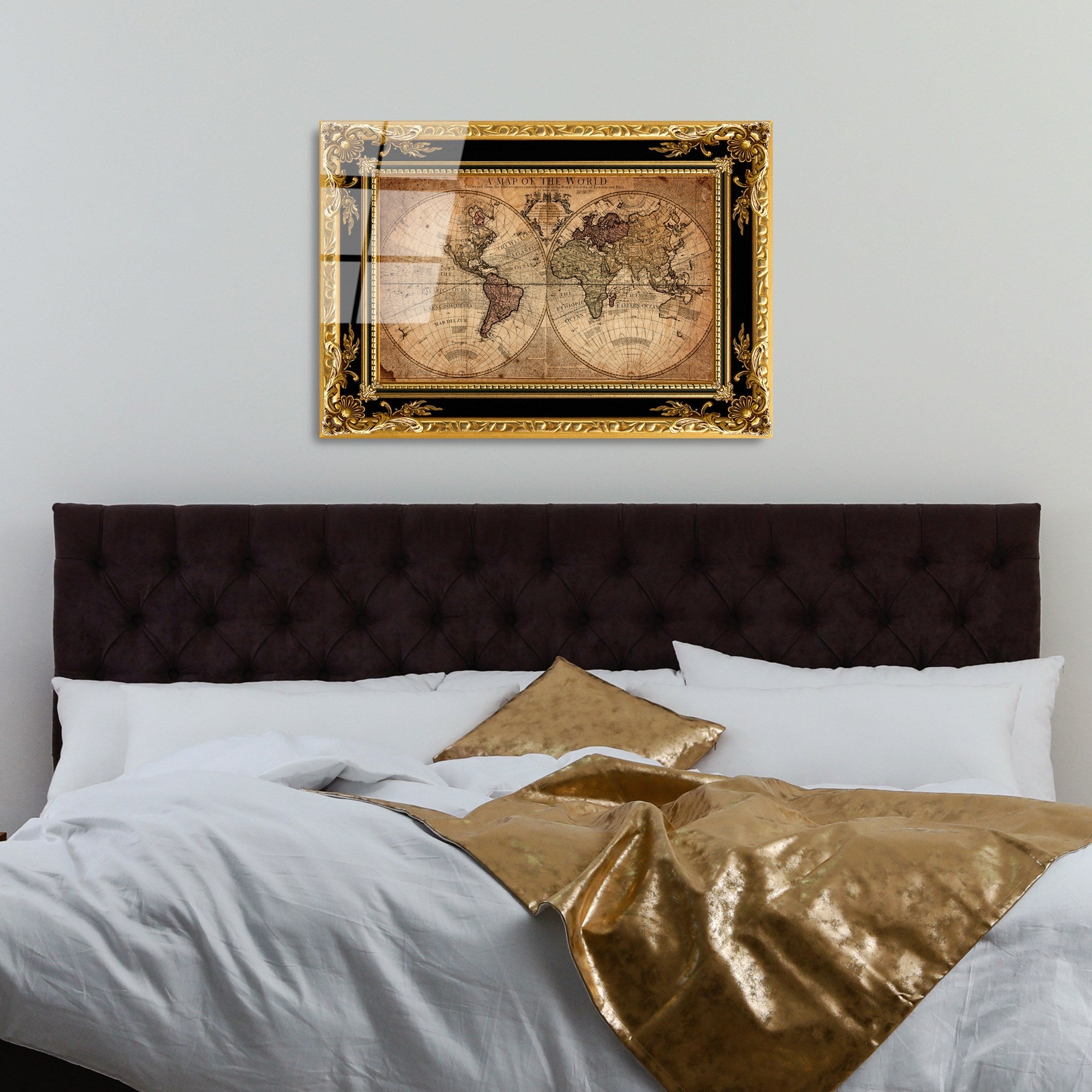 Quadro Decorativo em Vidro Temperado (4 mm) UV-364, Multicolor, 50 x 70 cm