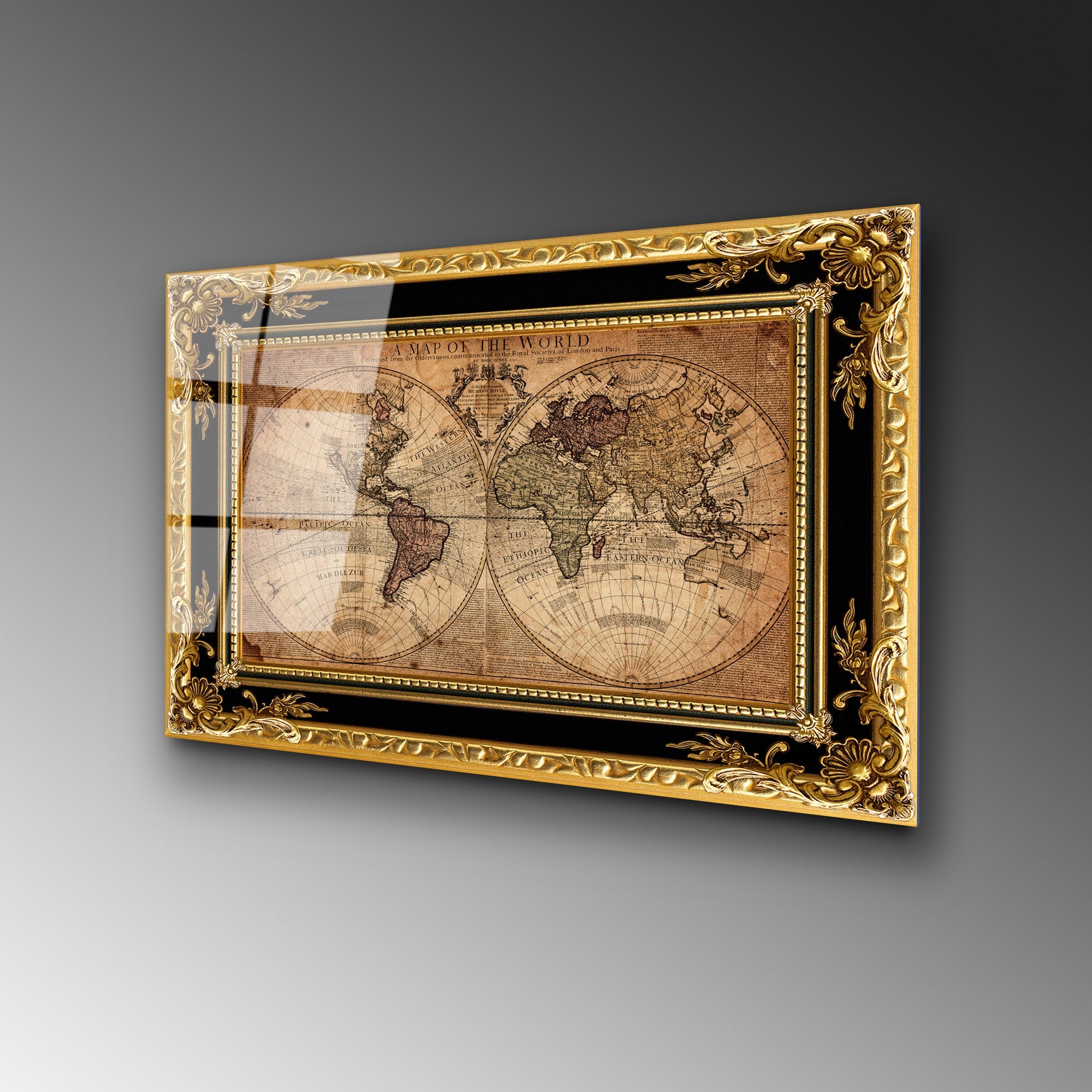 Quadro Decorativo em Vidro Temperado (4 mm) UV-364, Multicolor, 50 x 70 cm