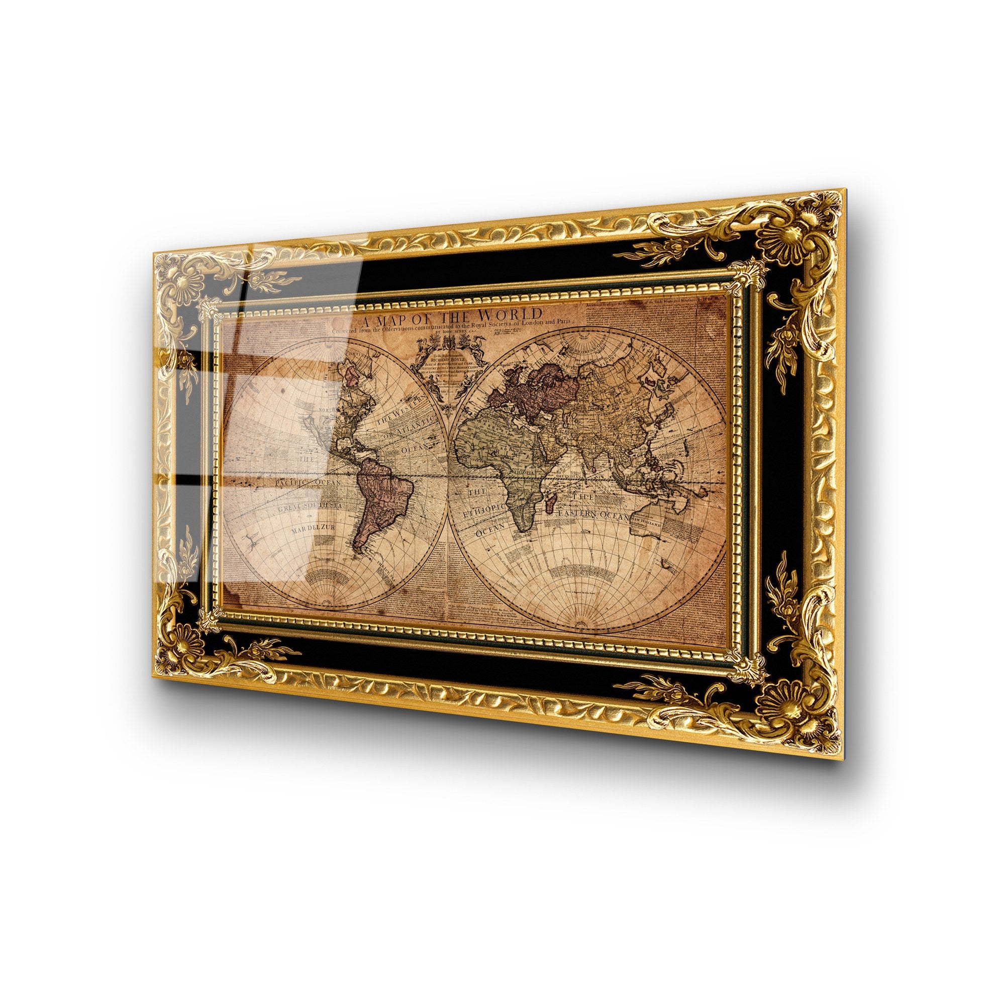 Quadro Decorativo em Vidro Temperado (4 mm) UV-364, Multicolor, 50 x 70 cm