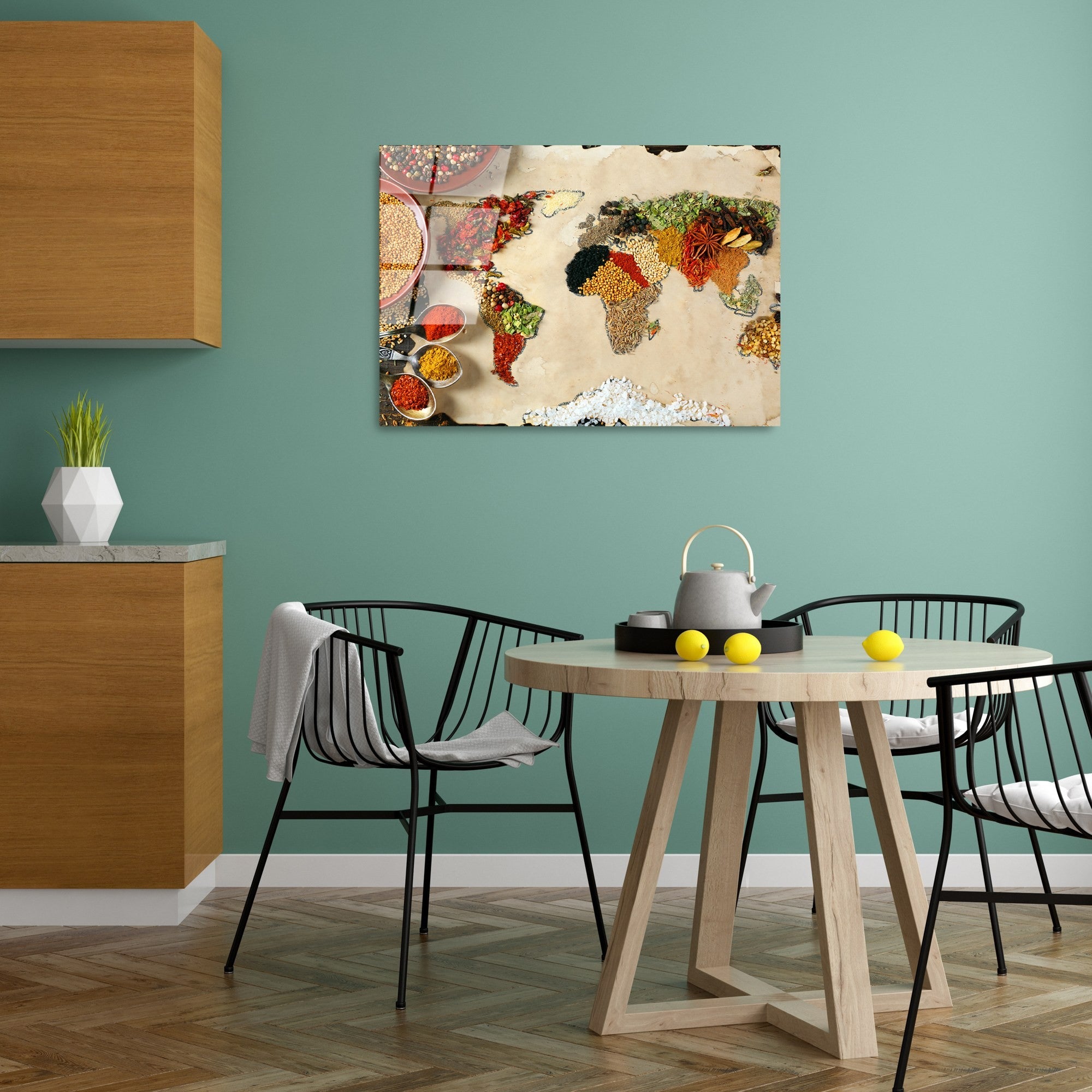 Quadro Decorativo em Vidro Temperado UV-365, 50 x 70 cm, Multicolor, 4 mm
