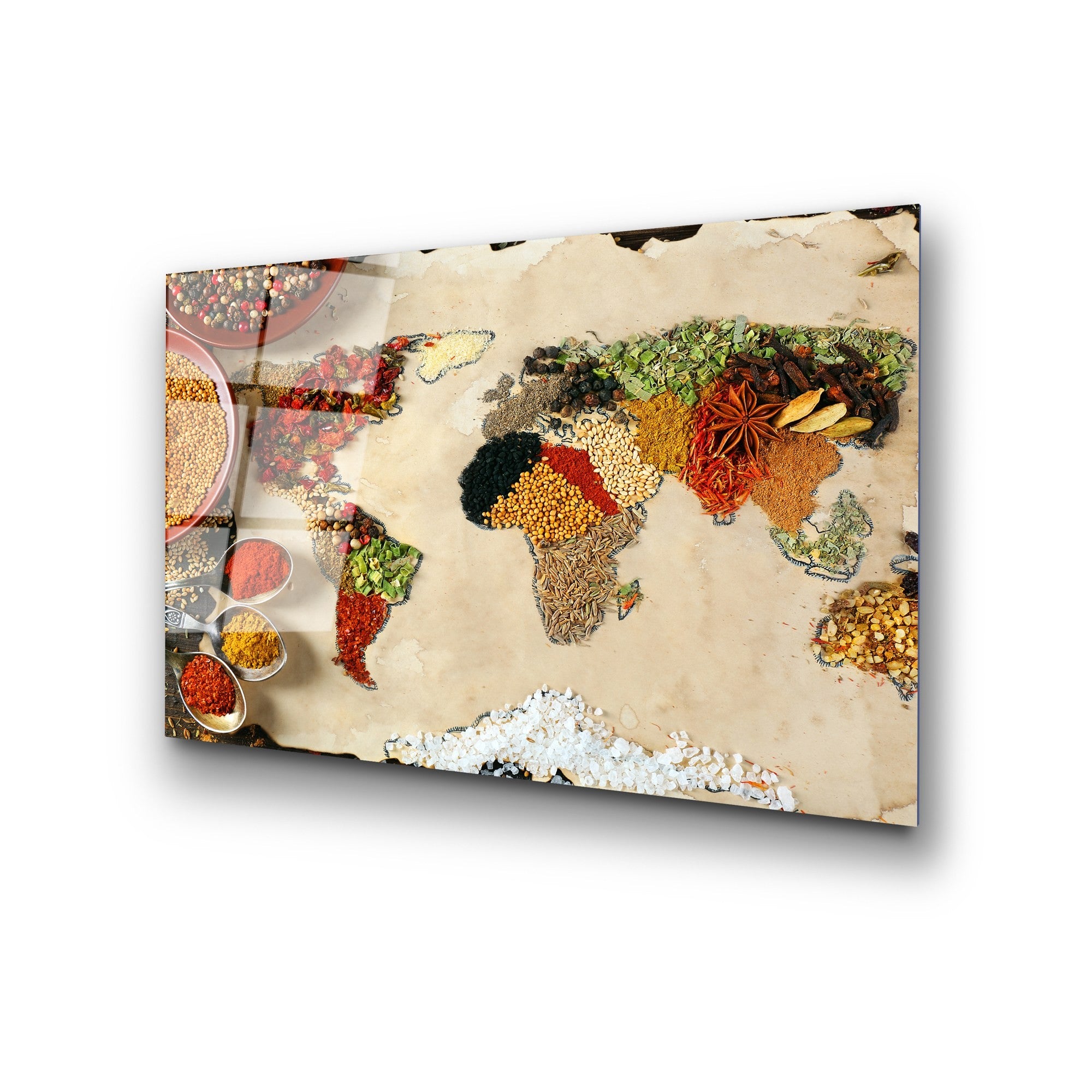 Quadro Decorativo em Vidro Temperado UV-365, 50 x 70 cm, Multicolor, 4 mm