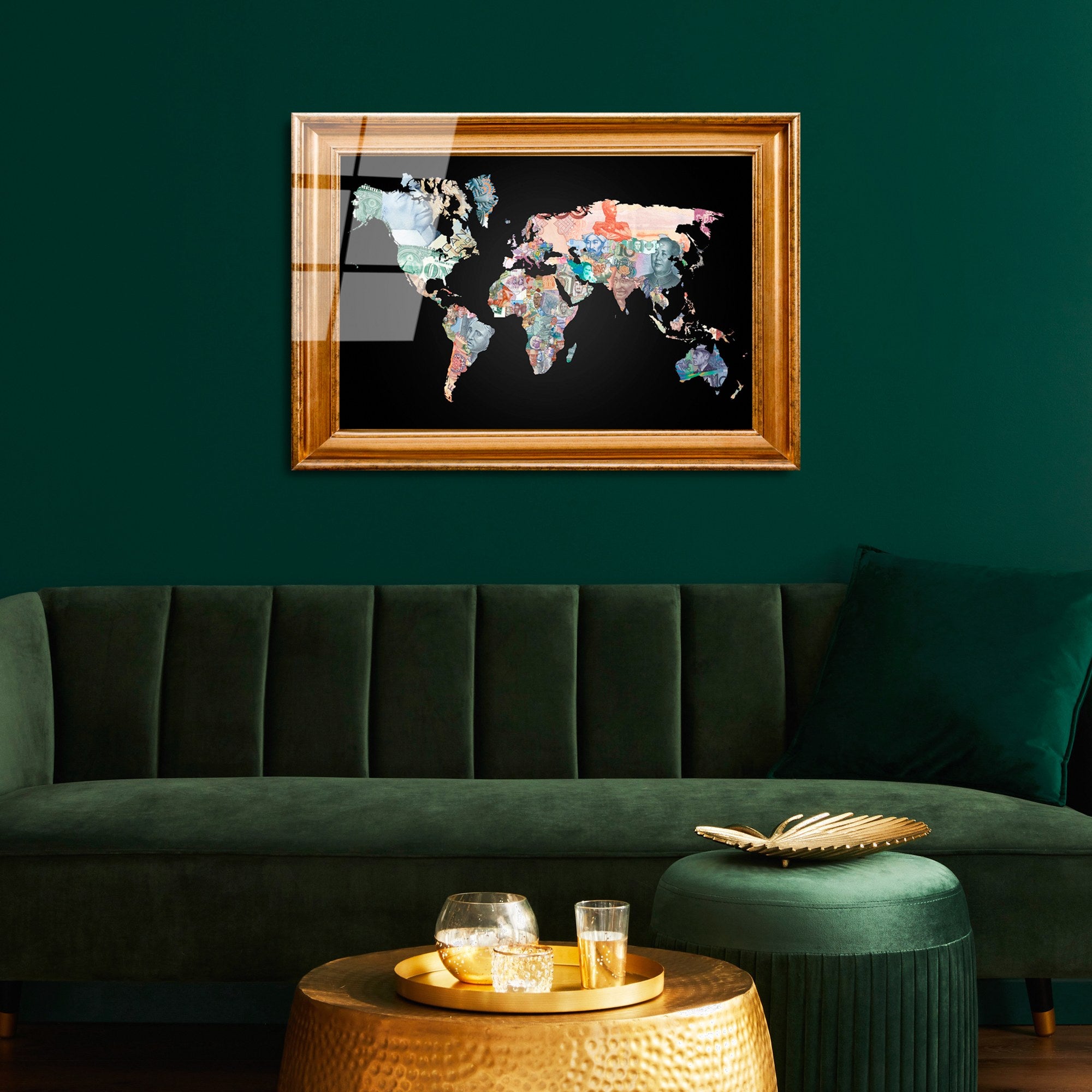 Quadro Decorativo em Vidro Temperado (4 mm) 50x70 cm — UV-367 — Multicolor