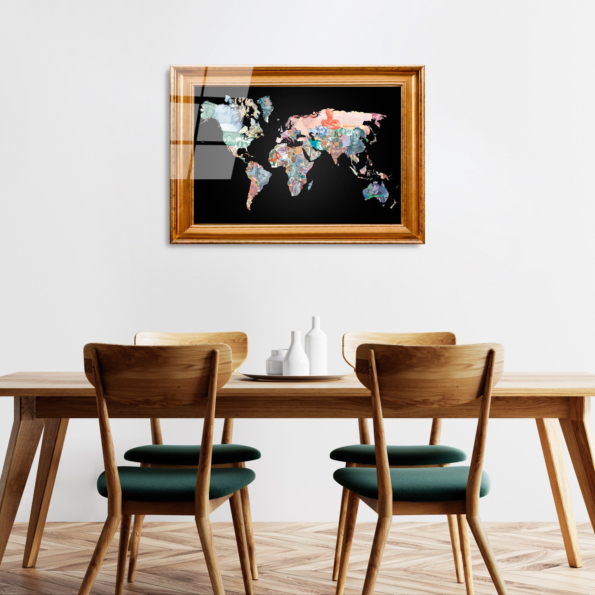 Quadro Decorativo em Vidro Temperado (4 mm) 50x70 cm — UV-367 — Multicolor