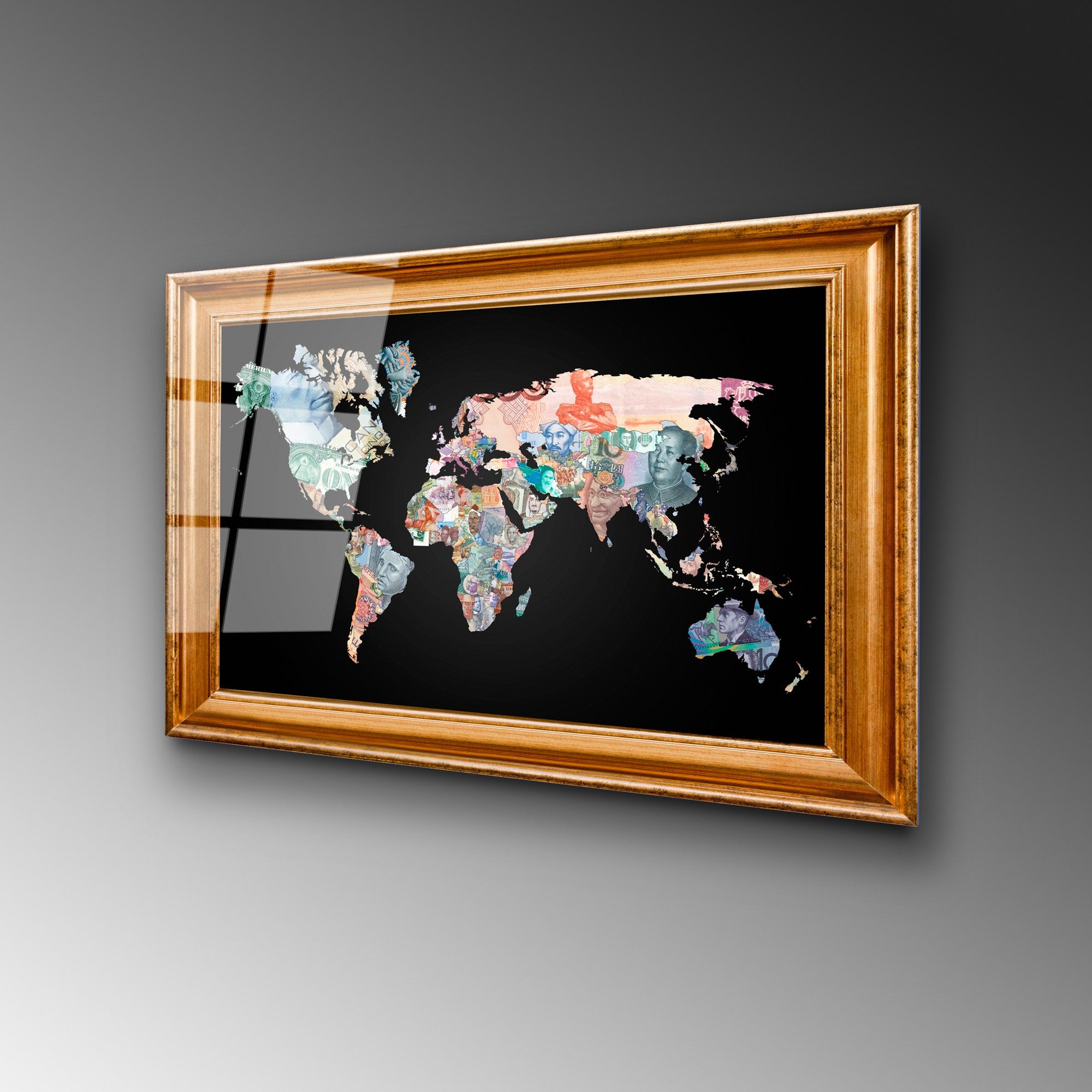 Quadro Decorativo em Vidro Temperado (4 mm) 50x70 cm — UV-367 — Multicolor