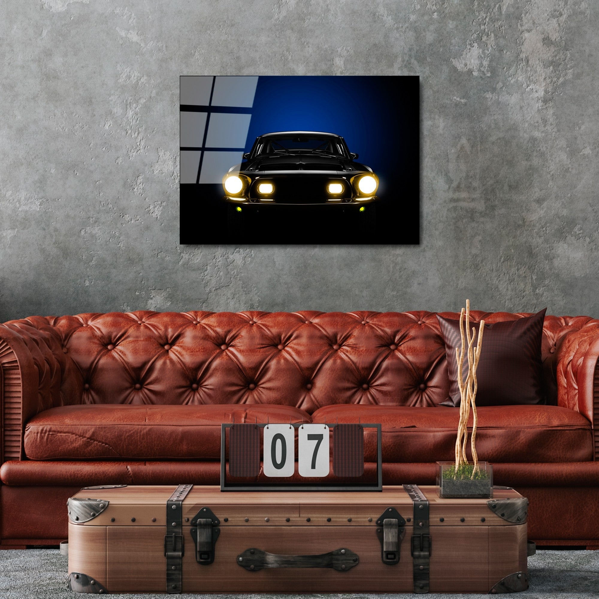 Quadro Decorativo em Vidro Temperado Multicolor UV-368, 50 x 70 cm, 4 mm