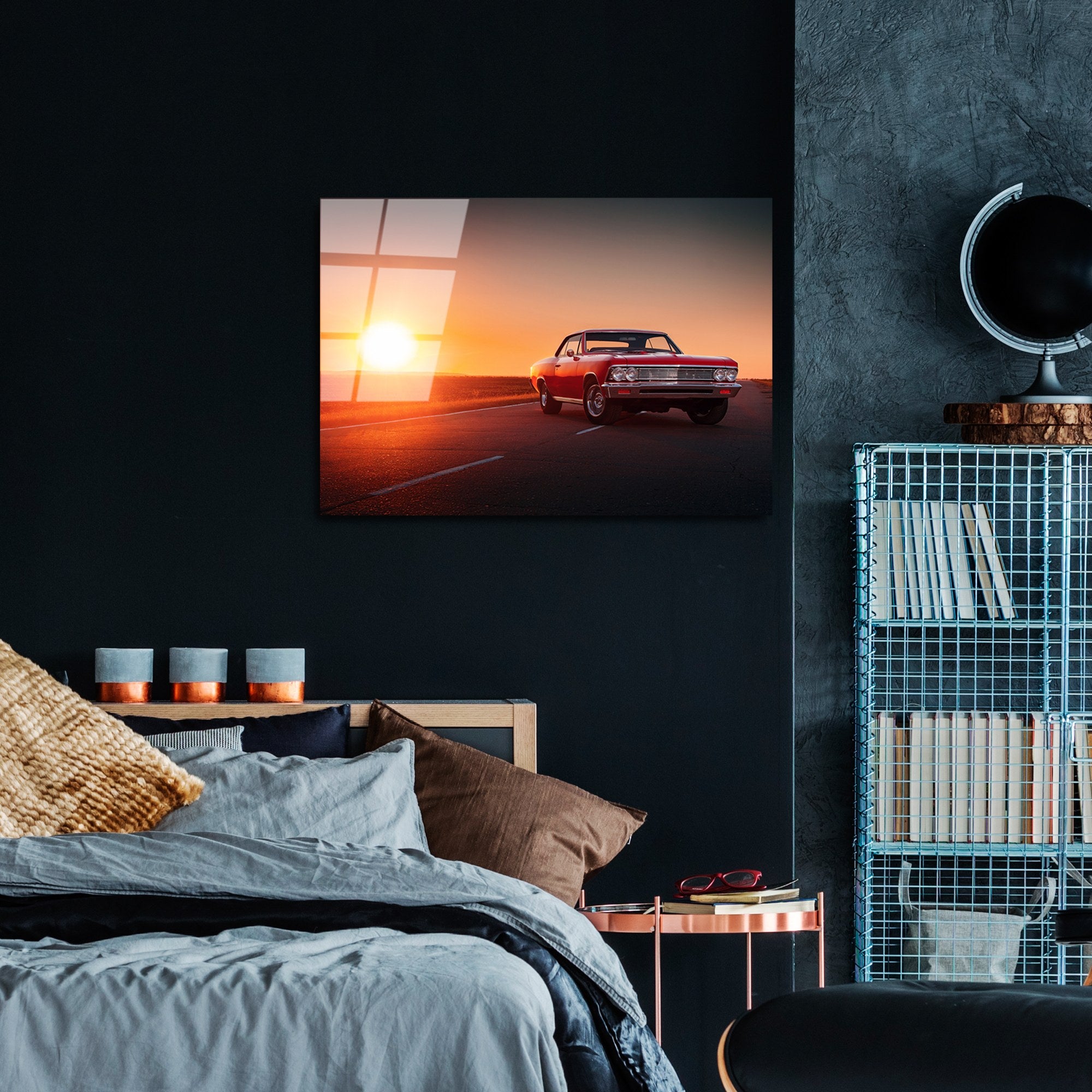 Quadro Decorativo em Vidro Temperado UV-369, Multicolor, 50 x 70 cm (4 mm)