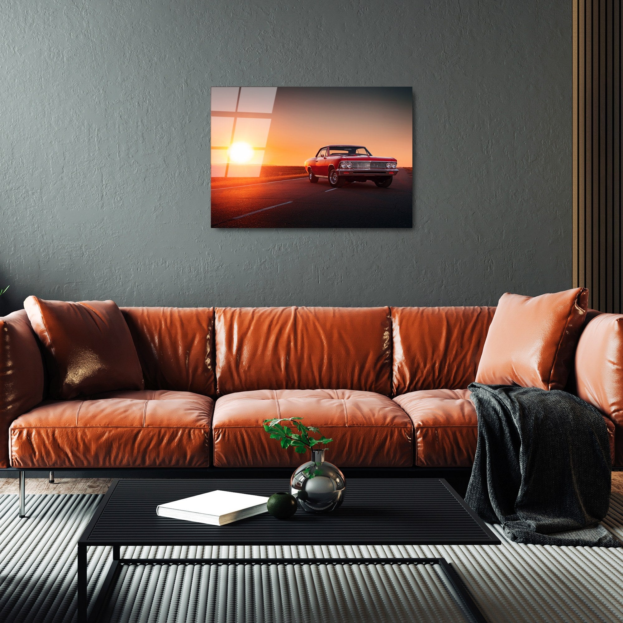 Quadro Decorativo em Vidro Temperado UV-369, Multicolor, 50 x 70 cm (4 mm)