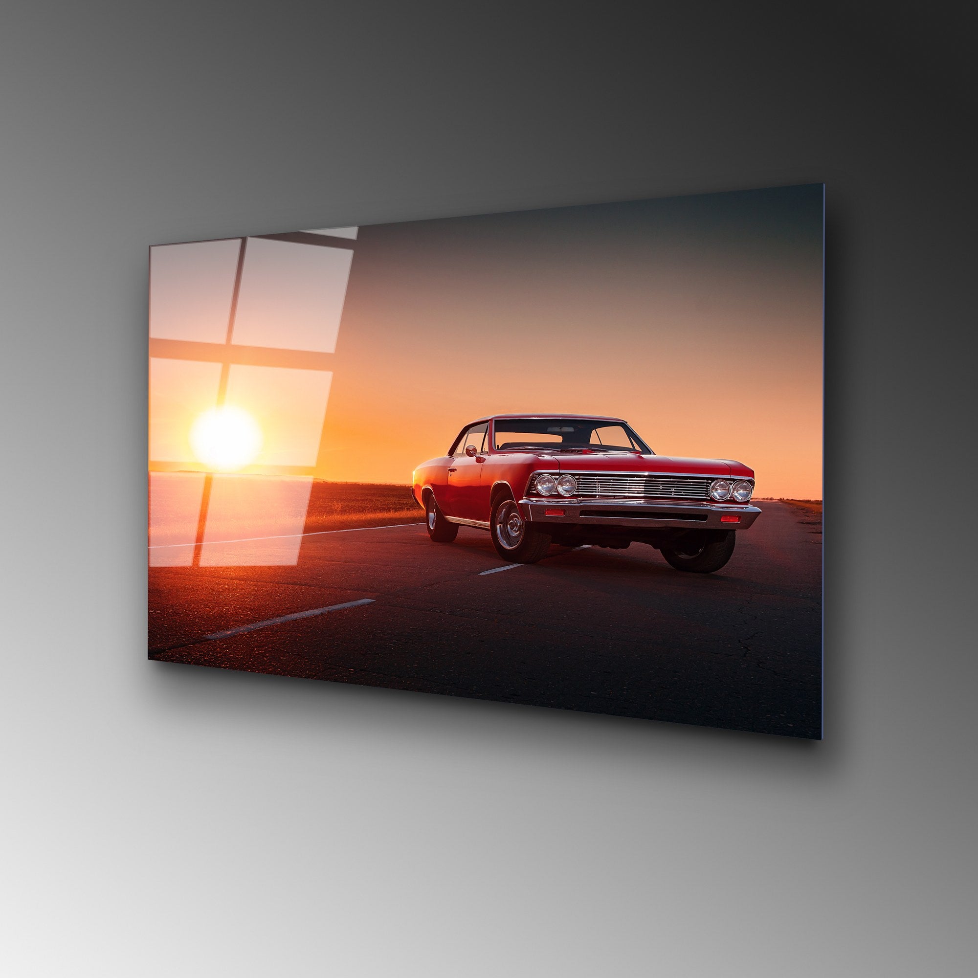 Quadro Decorativo em Vidro Temperado UV-369, Multicolor, 50 x 70 cm (4 mm)