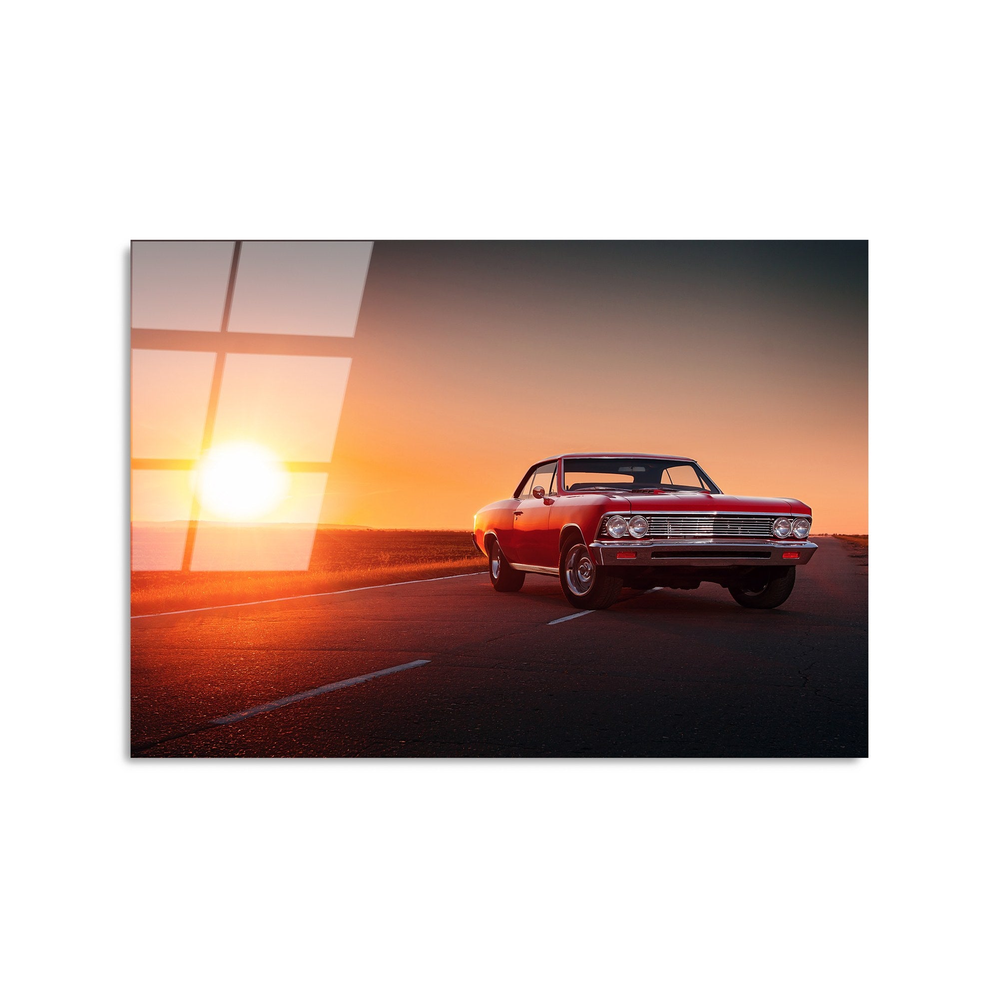 Quadro Decorativo em Vidro Temperado UV-369, Multicolor, 50 x 70 cm (4 mm)