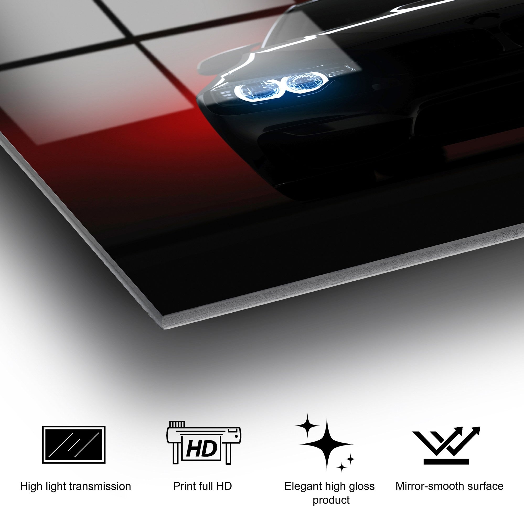 Quadro Decorativo em Vidro Temperado 4 mm UV-371, Multicolor, 50 x 70 cm