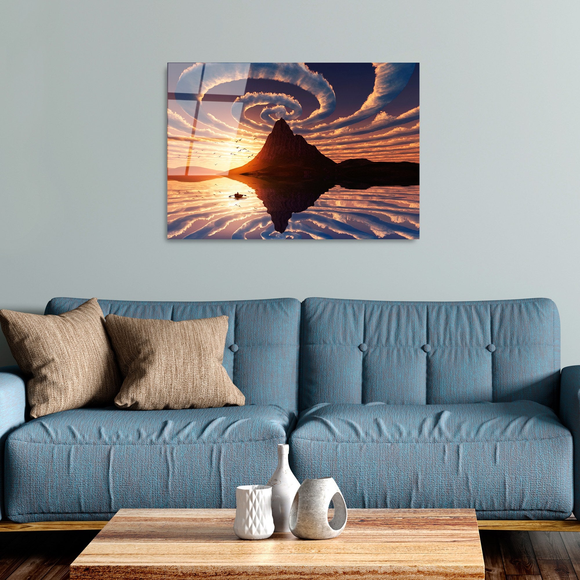 Quadro Decorativo 100% Vidro Temperado UV-372, 50 x 70 cm (4 mm), Multicolor