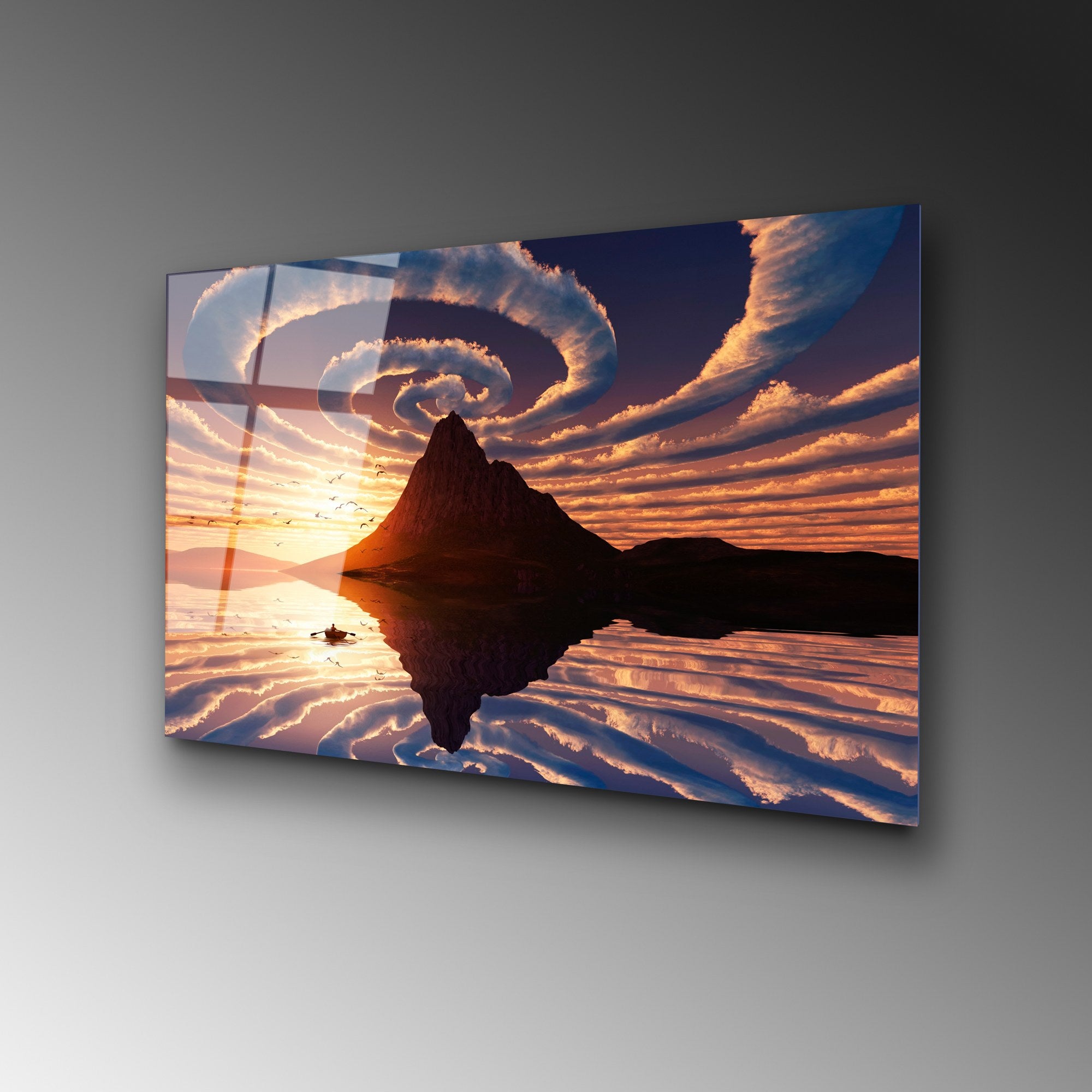 Quadro Decorativo 100% Vidro Temperado UV-372, 50 x 70 cm (4 mm), Multicolor