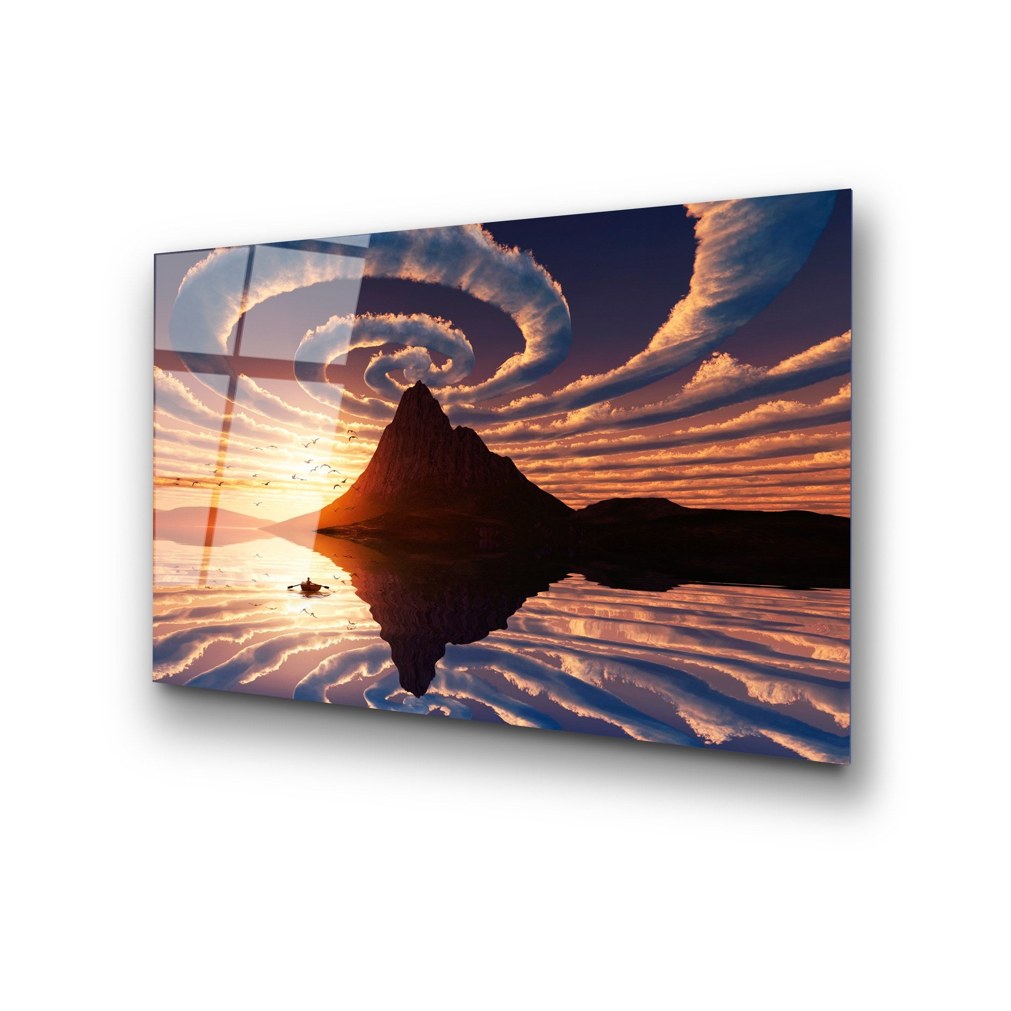 Quadro Decorativo 100% Vidro Temperado UV-372, 50 x 70 cm (4 mm), Multicolor