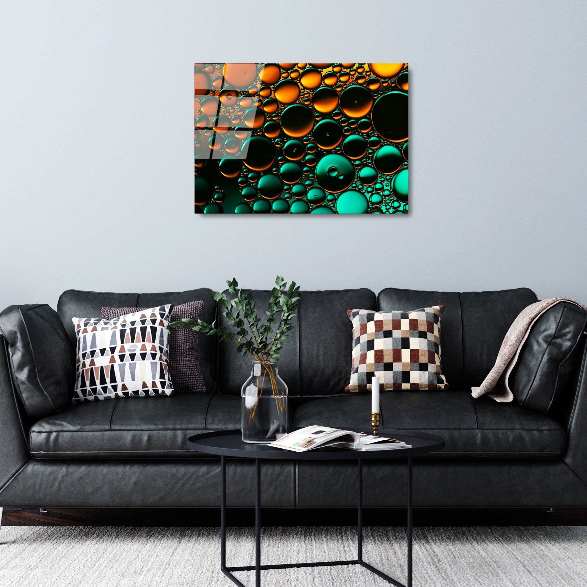 Quadro Decorativo em Vidro Temperado UV-375, 50 x 70 cm, Multicolor, 4 mm