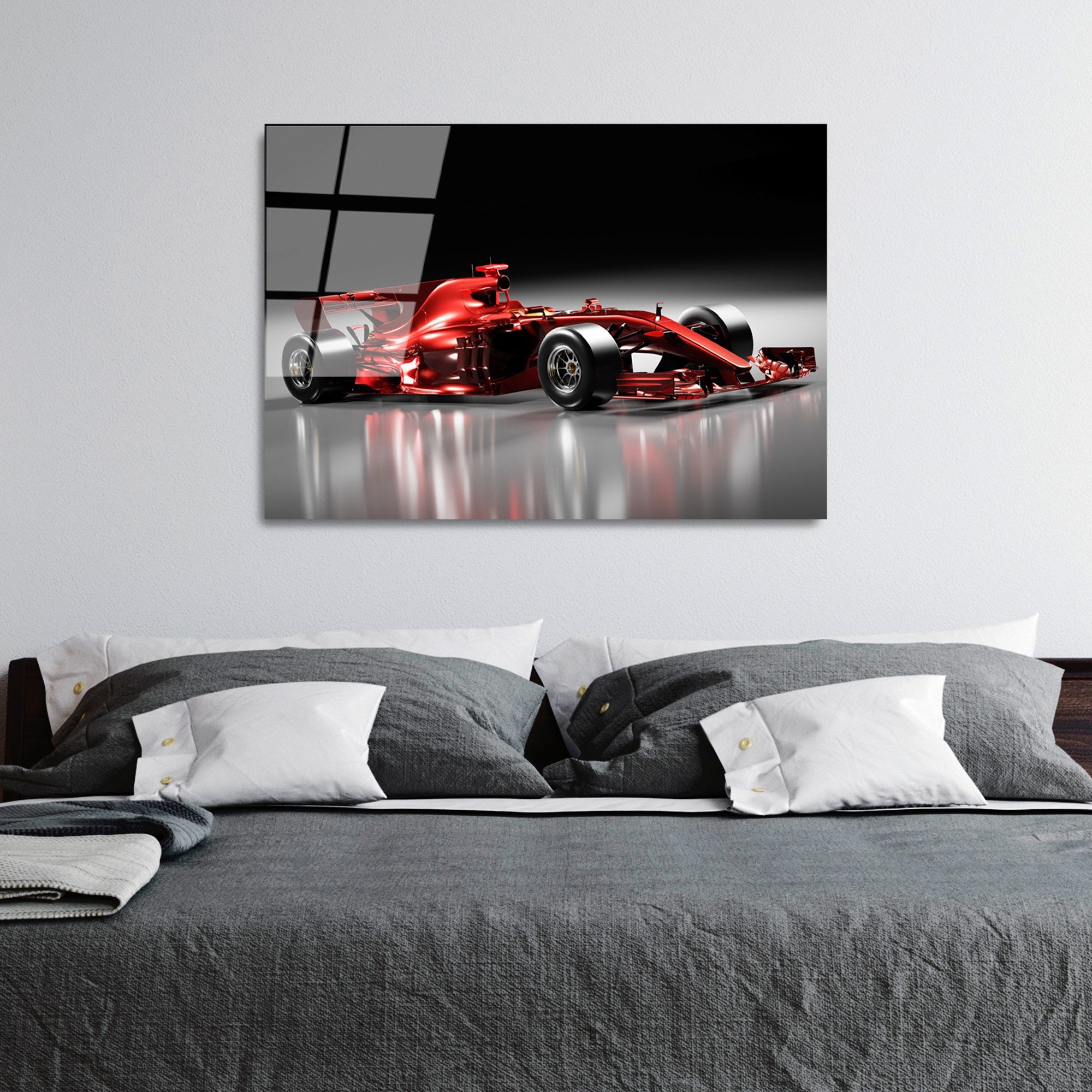 Quadro Decorativo em Vidro Temperado UV-376 50 x 70 cm - Multicolor, 4 mm